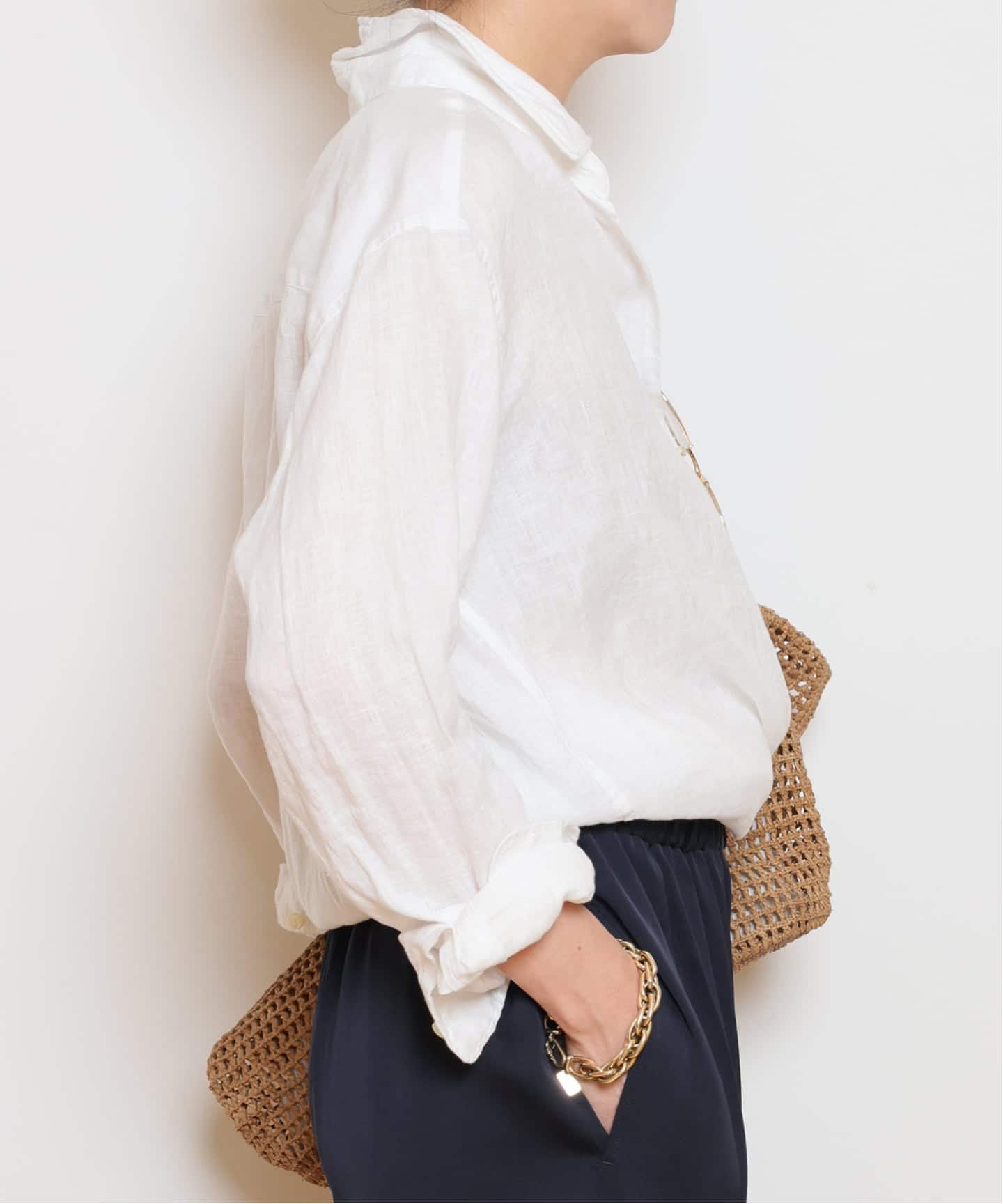 LINEN WASH CACHE シャツ（シャツ／ブラウス）｜MUSE de Deuxieme