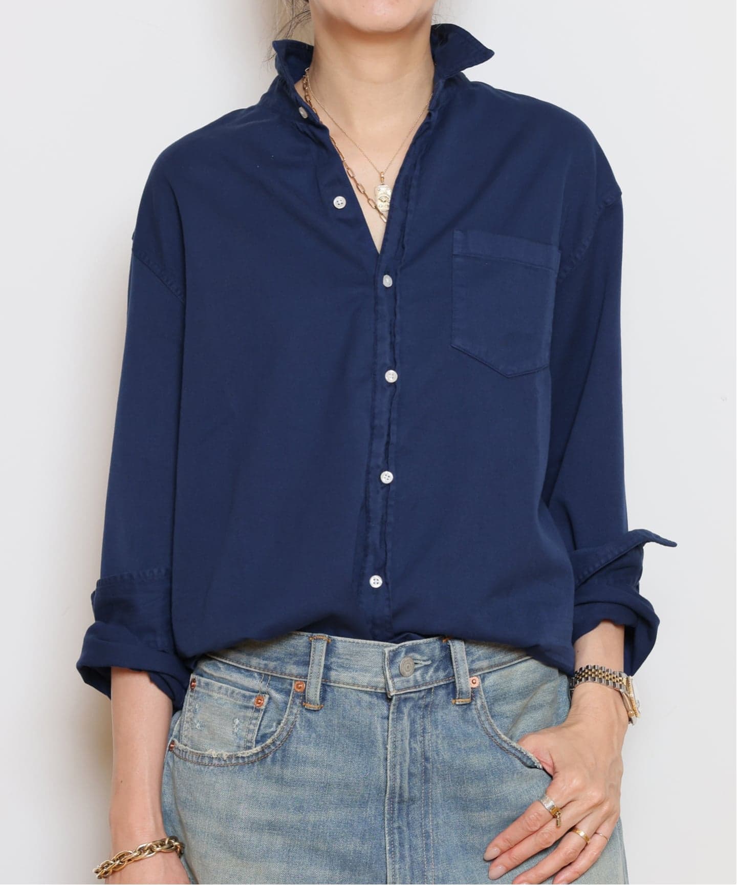 美品 Frank&Eileen luke ゆったりサイズ ブラウス シャツ FRANK&EILEEN/フランクアンドアイリーン】LUKE シャツ（シャツ