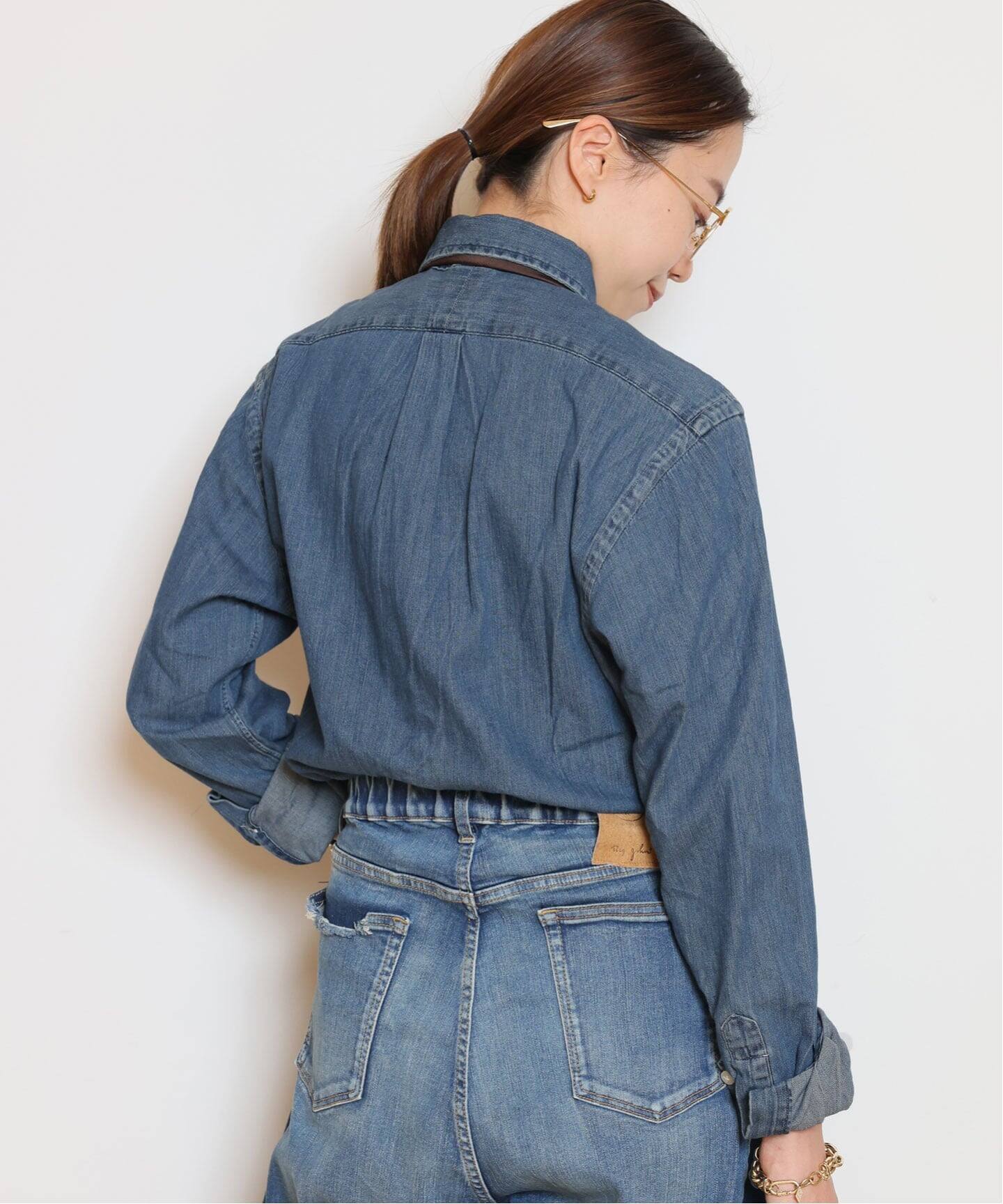 本日最終★MUSE ドゥーズィエムクラス ポロ ラルフローレン デニム シャツ オーバーサイズ フィット デニム シャツ （シャツ・ブラウス）｜POLO