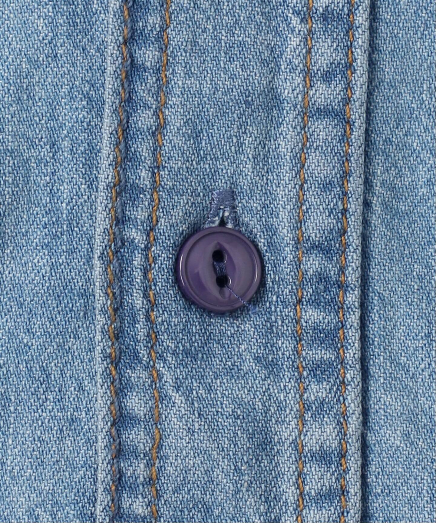 R13/アールサーティーン】CROPPED DENIM シャツ（シャツ／ブラウス