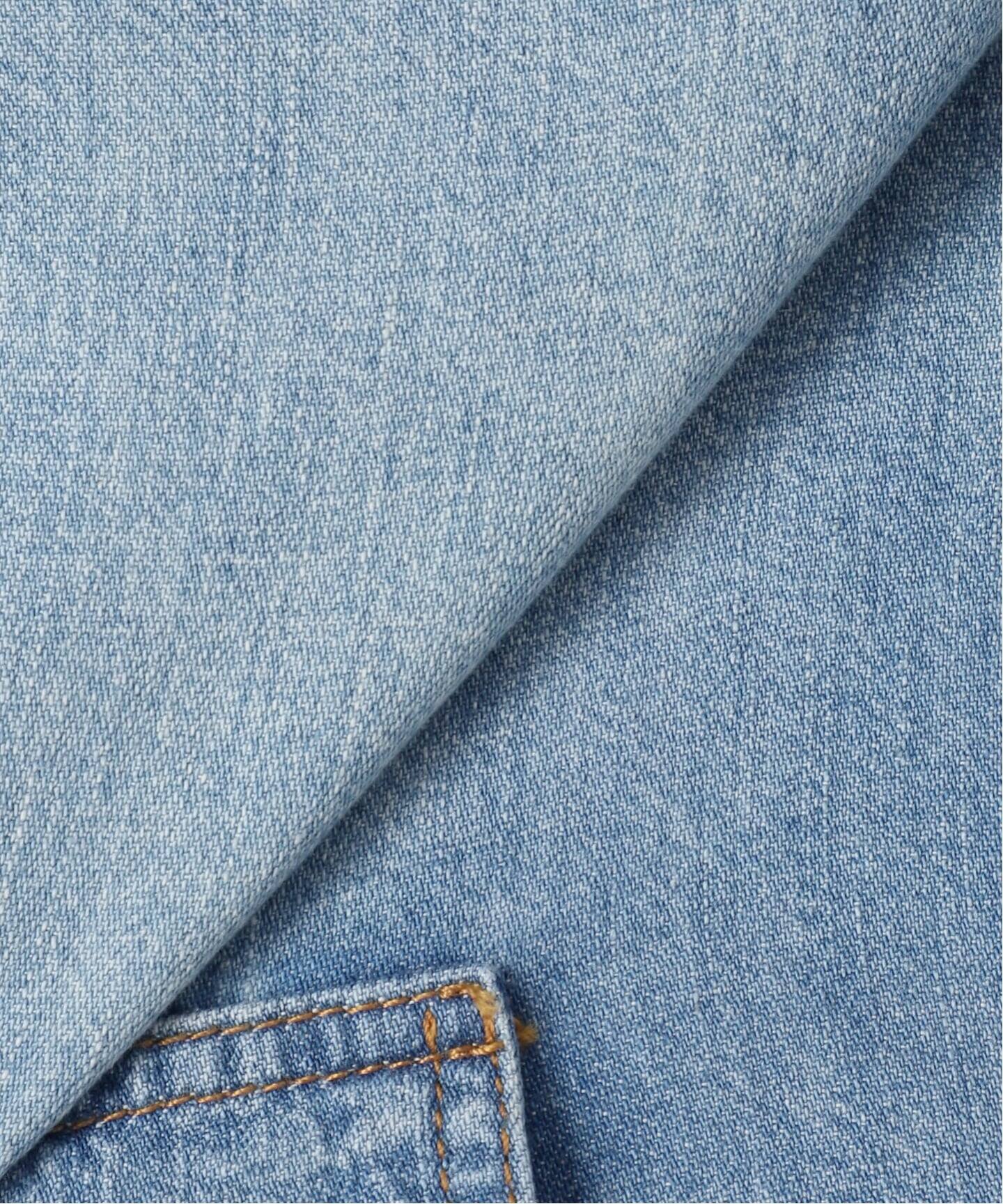 R13/アールサーティーン】CROPPED DENIM シャツ（シャツ／ブラウス