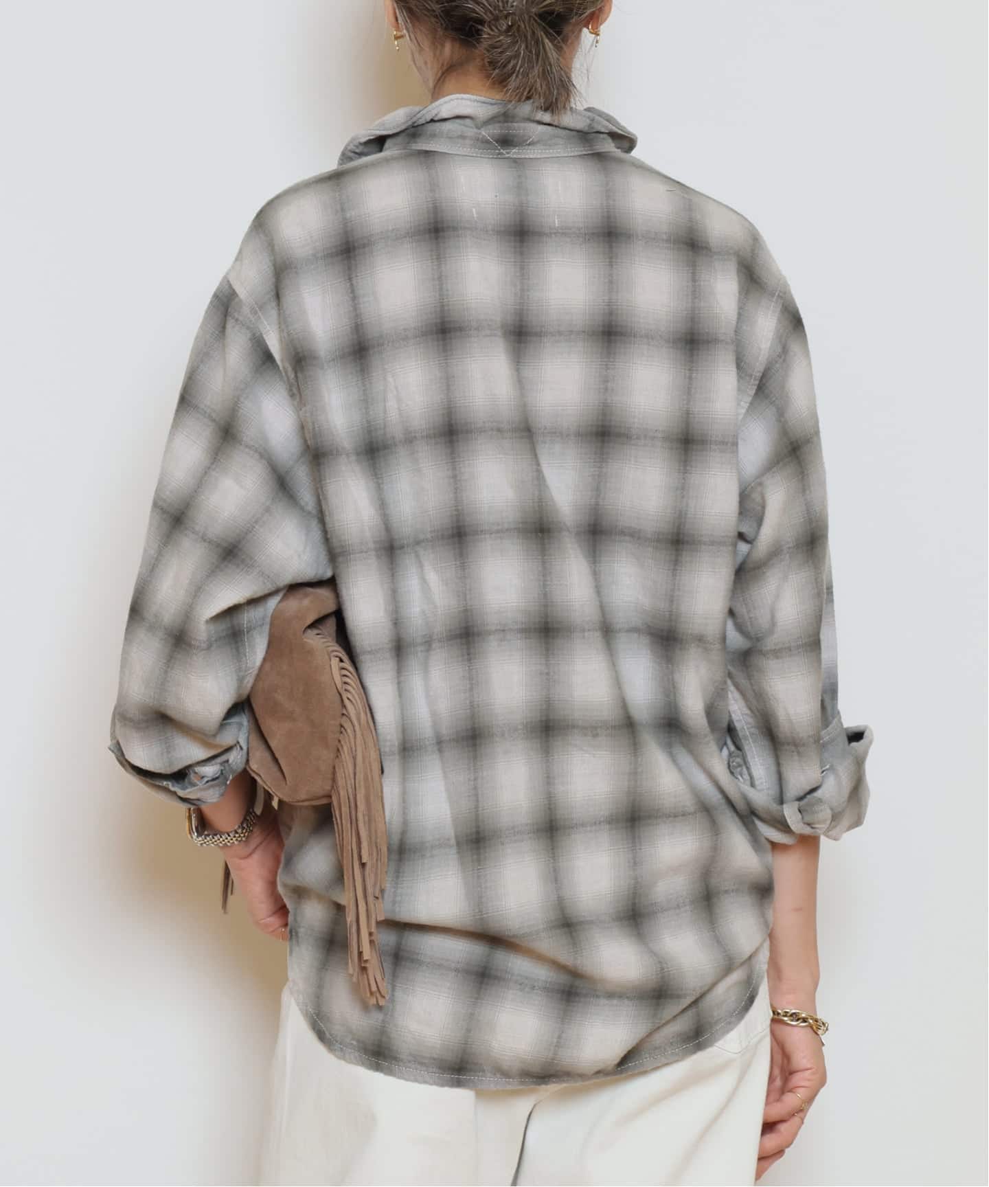 予約》*【REMI RELIEF/レミレリーフ】 C/W OMBRE CHECK シャツ（シャツ