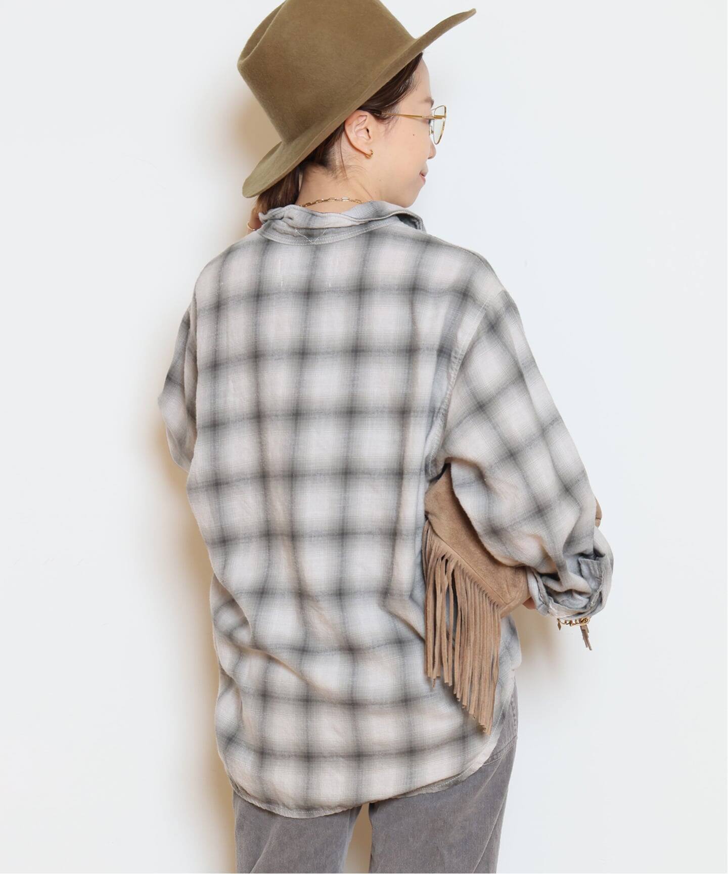 REMI RELIEF/レミレリーフ】 C/W OMBRE CHECK シャツ（シャツ 