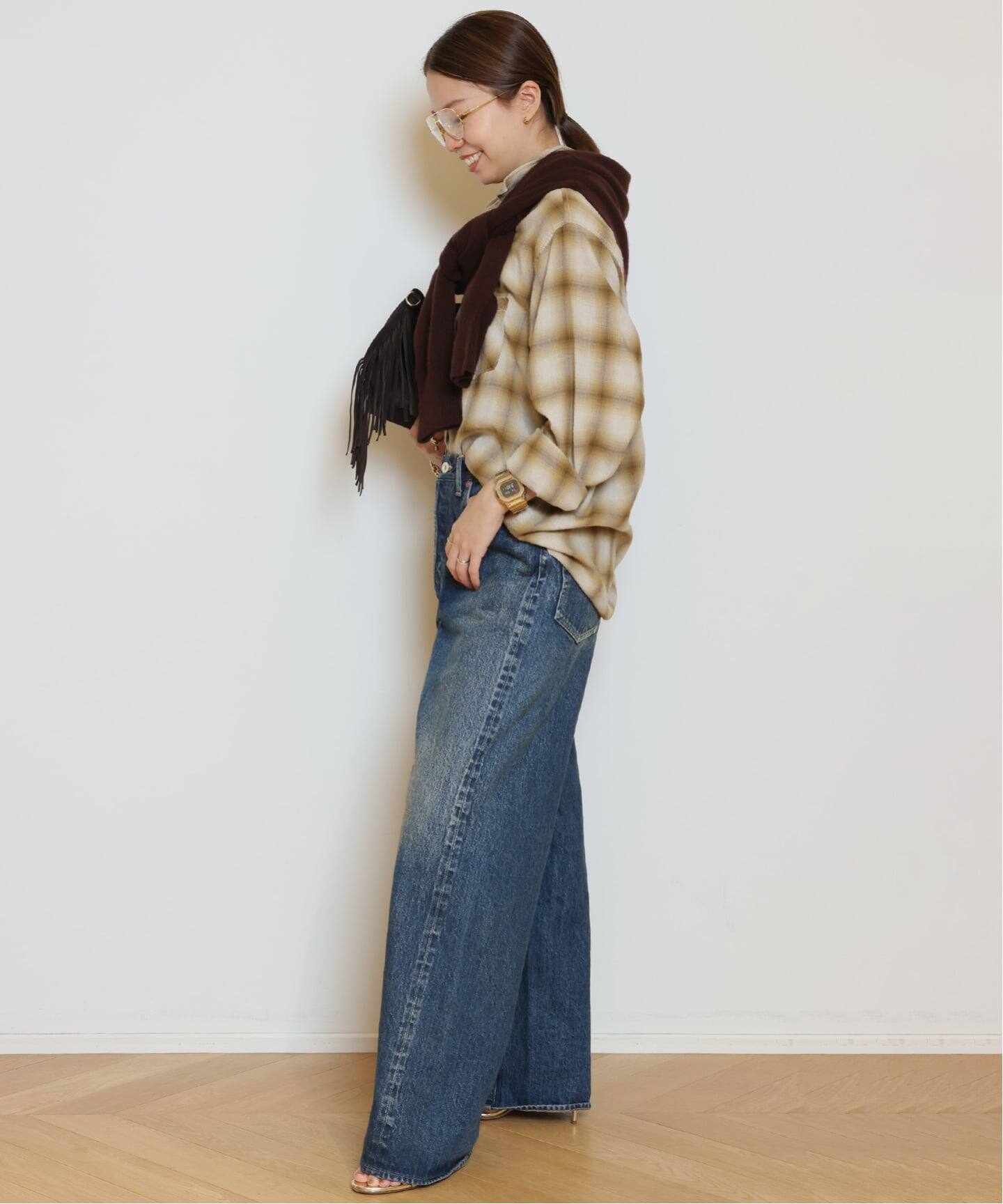 REMI RELIEF/レミレリーフ】 C/W OMBRE CHECK シャツ（シャツ