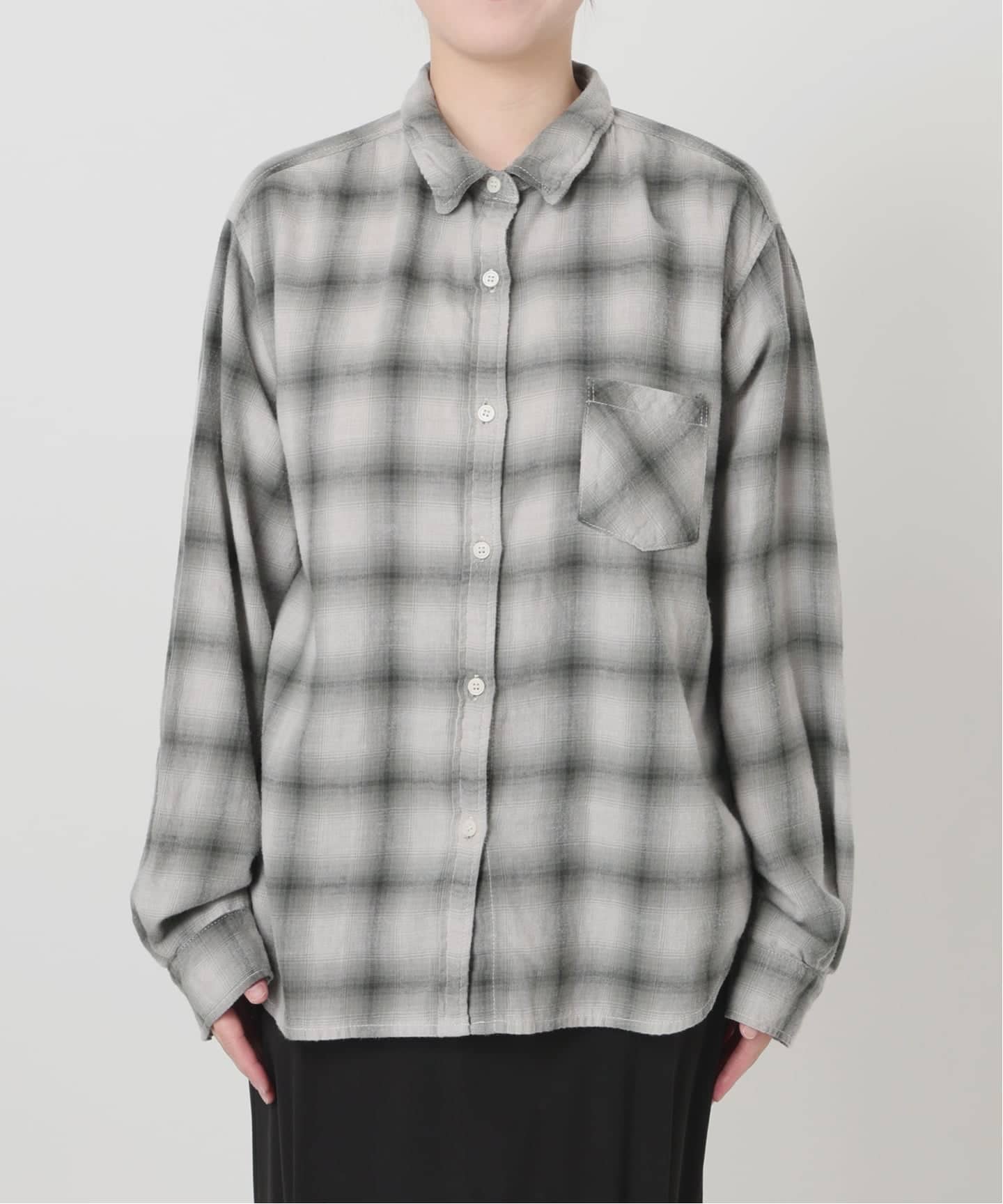 予約》*【REMI RELIEF/レミレリーフ】 C/W OMBRE CHECK シャツ（シャツ
