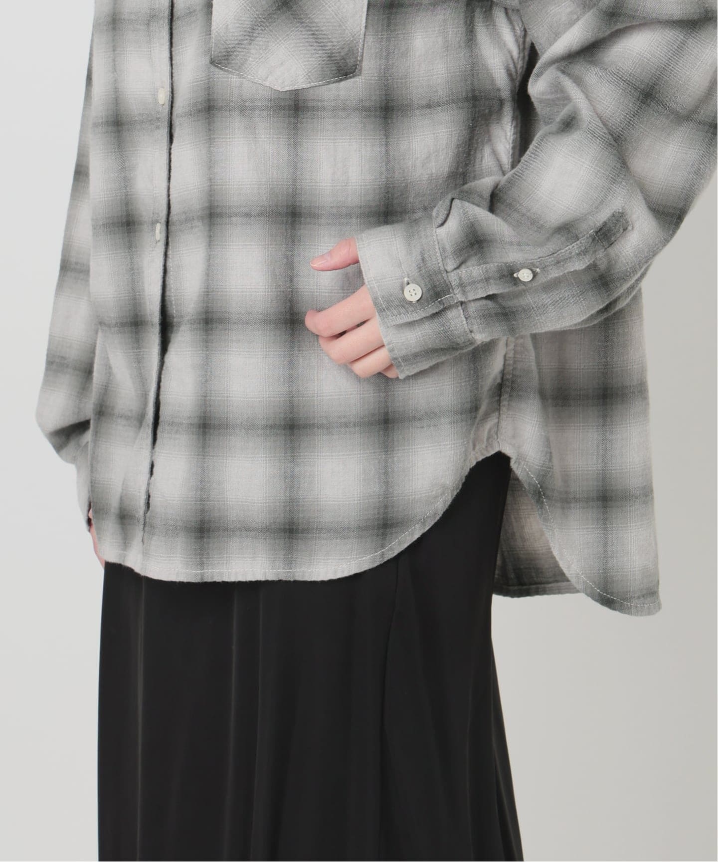 予約》*【REMI RELIEF/レミレリーフ】 C/W OMBRE CHECK シャツ（シャツ