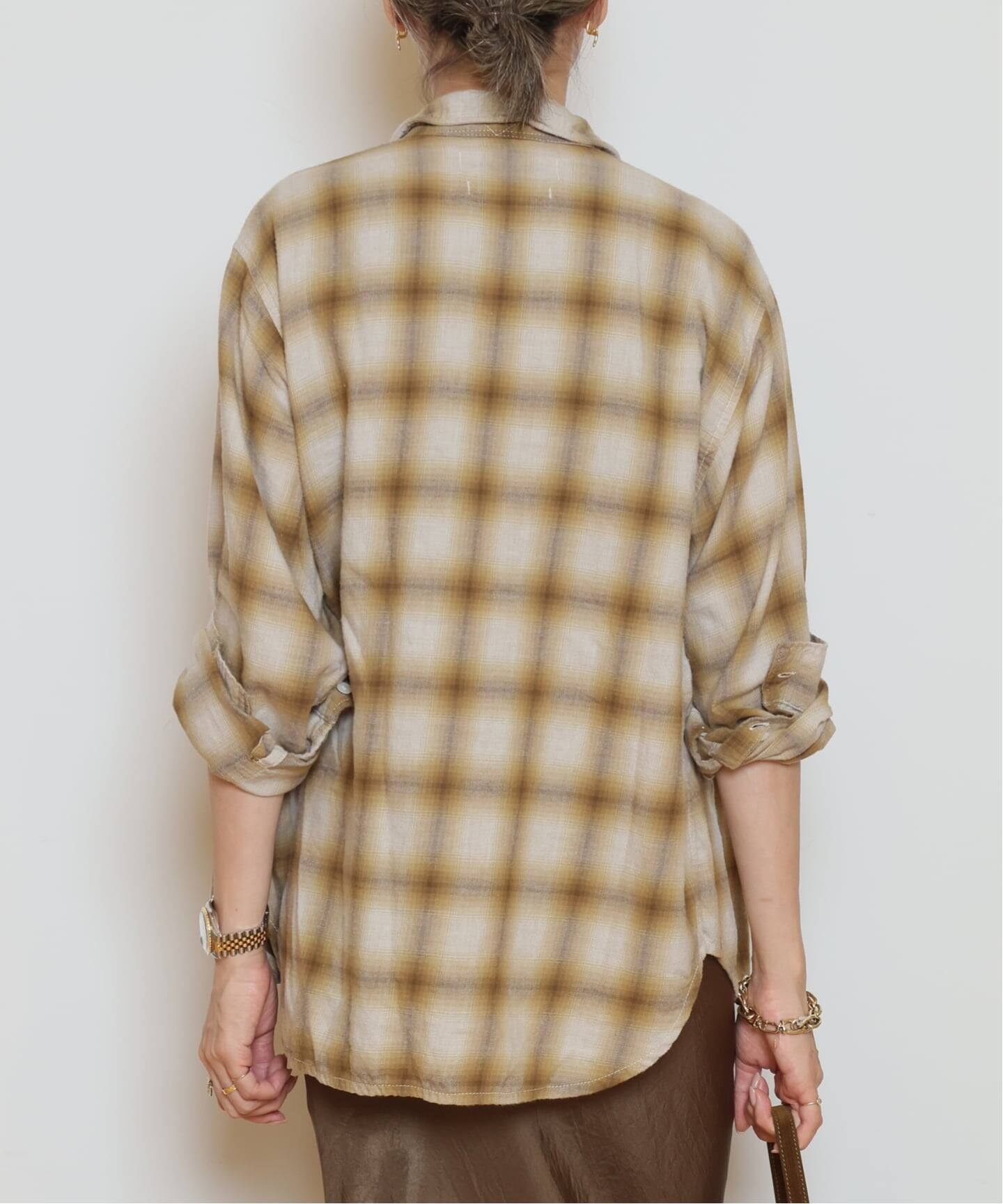 REMI RELIEF/レミレリーフ】 C/W OMBRE CHECK シャツ（シャツ