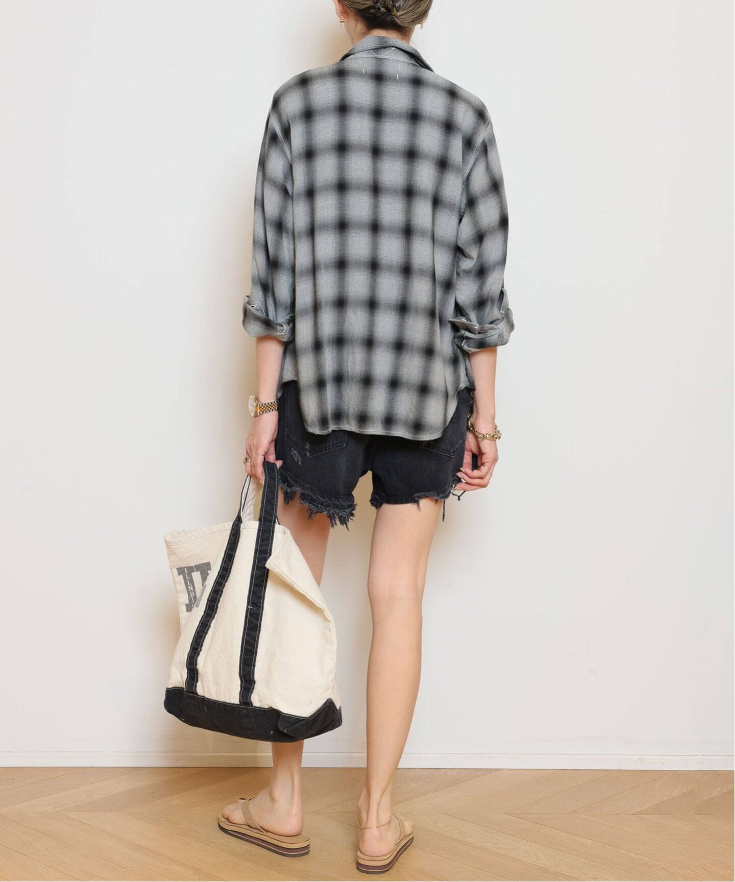 REMI RELIEF/レミレリーフ】 REMI RELIEF RAYON チェックシャツ