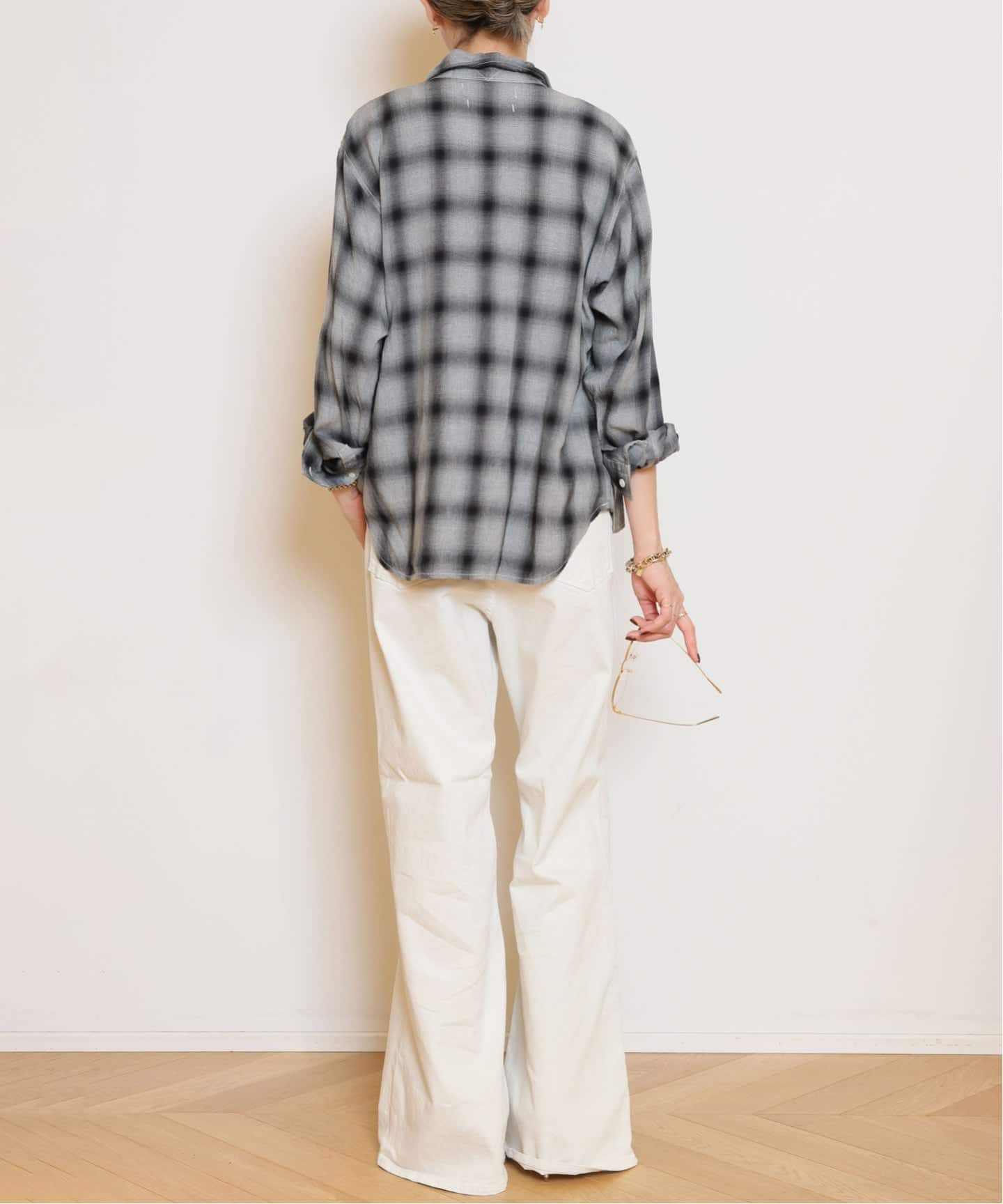 REMI RELIEF/レミレリーフ】 REMI RELIEF RAYON チェックシャツ
