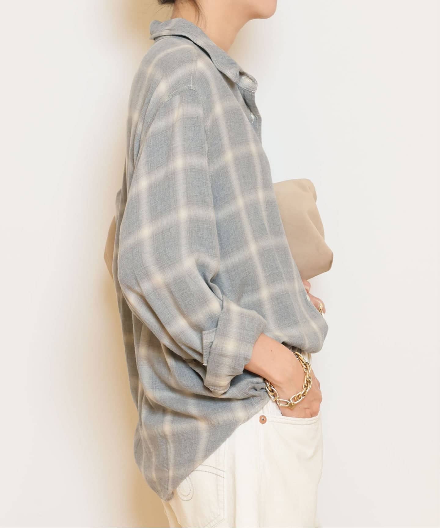 REMI RELIEF/レミレリーフ】 REMI RELIEF RAYON チェックシャツ