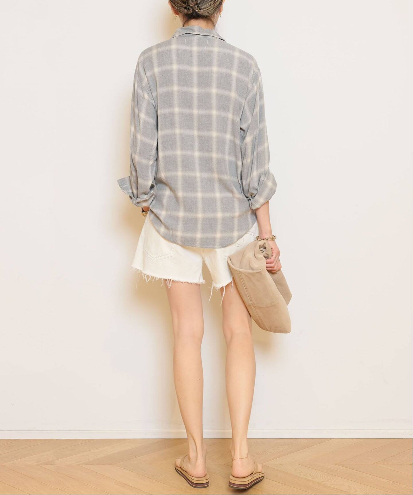 REMI RELIEF/レミレリーフ】 REMI RELIEF RAYON チェックシャツ