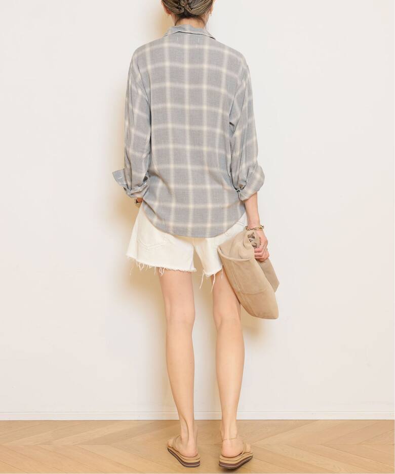 REMI RELIEF/レミレリーフ】 REMI RELIEF RAYON チェックシャツ 