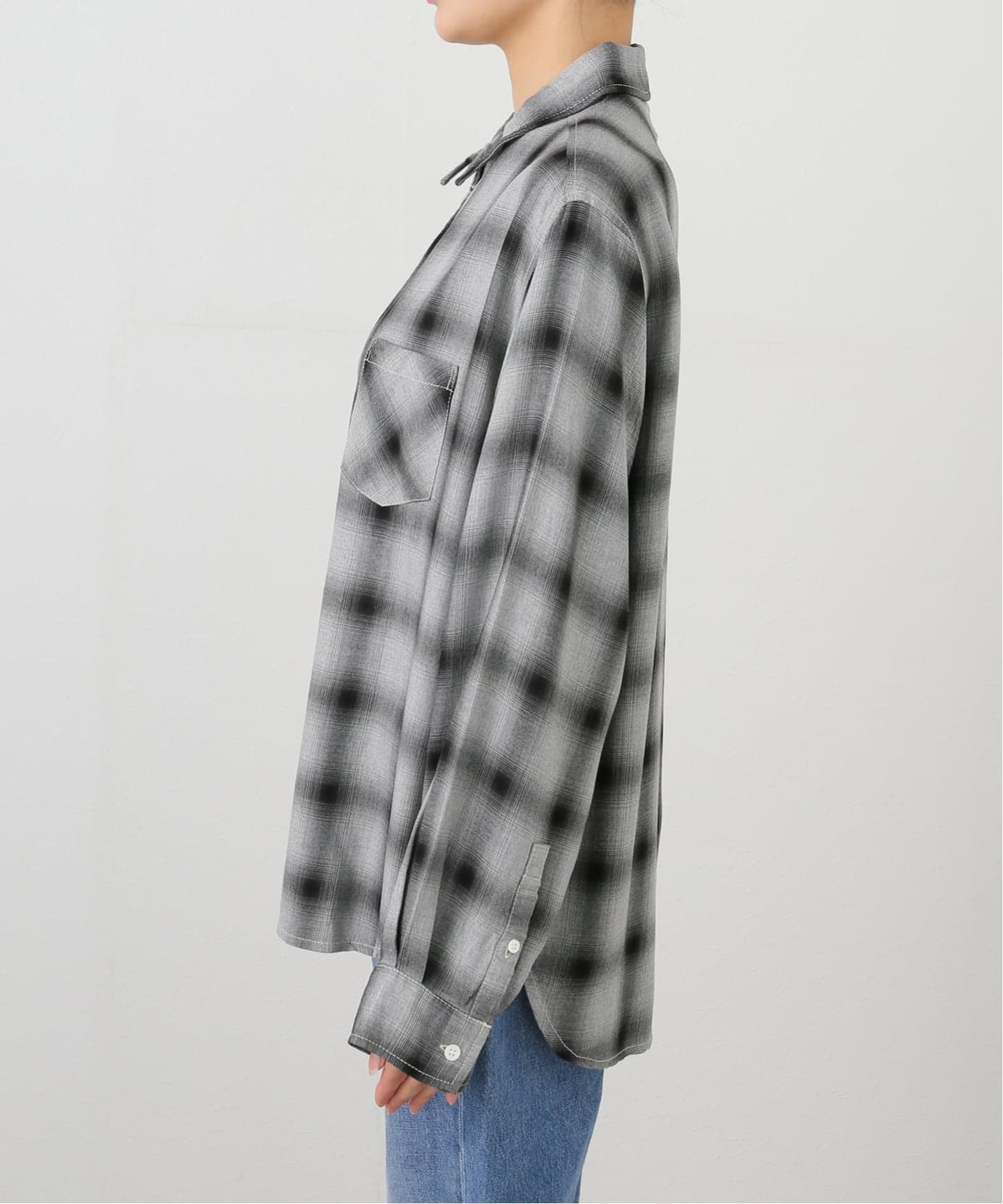 REMI RELIEF/レミレリーフ】 REMI RELIEF RAYON チェックシャツ