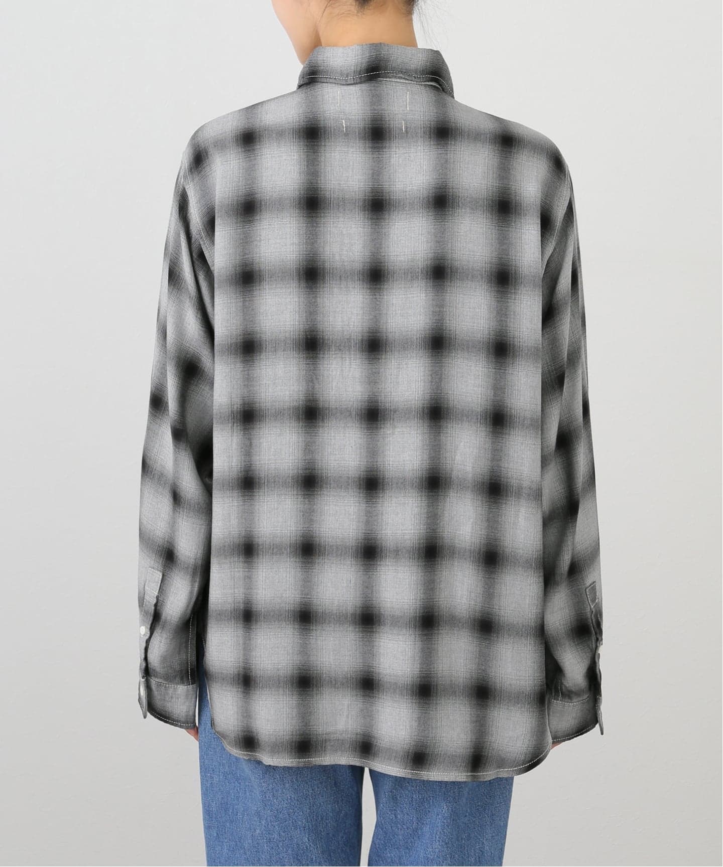 ミューズドゥドゥーズィエムクラス レミレリーフ　RAYONチェックシャツ REMI RELIEF/レミレリーフ】 REMI RELIEF RAYON チェックシャツ