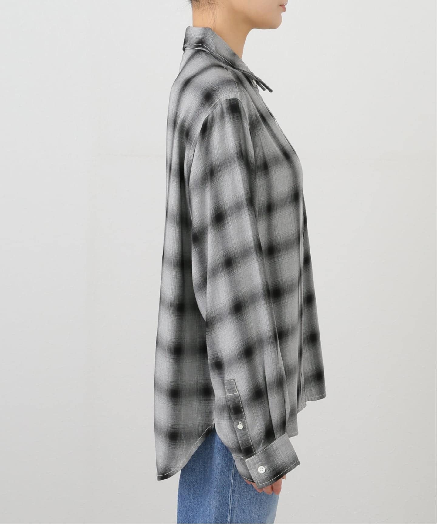 REMI RELIEF/レミレリーフ】 REMI RELIEF RAYON チェックシャツ