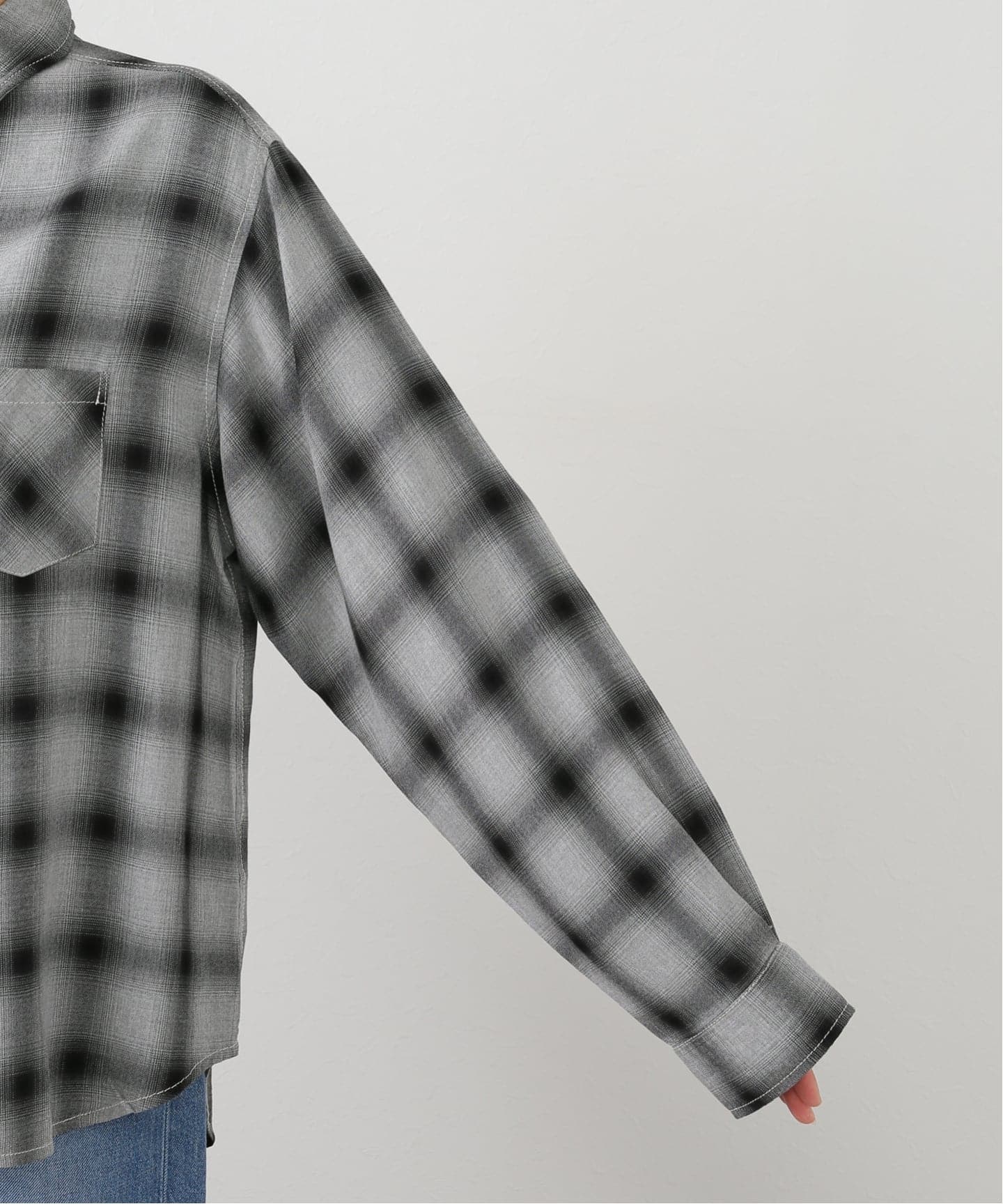 REMI RELIEF/レミレリーフ】 REMI RELIEF RAYON チェックシャツ