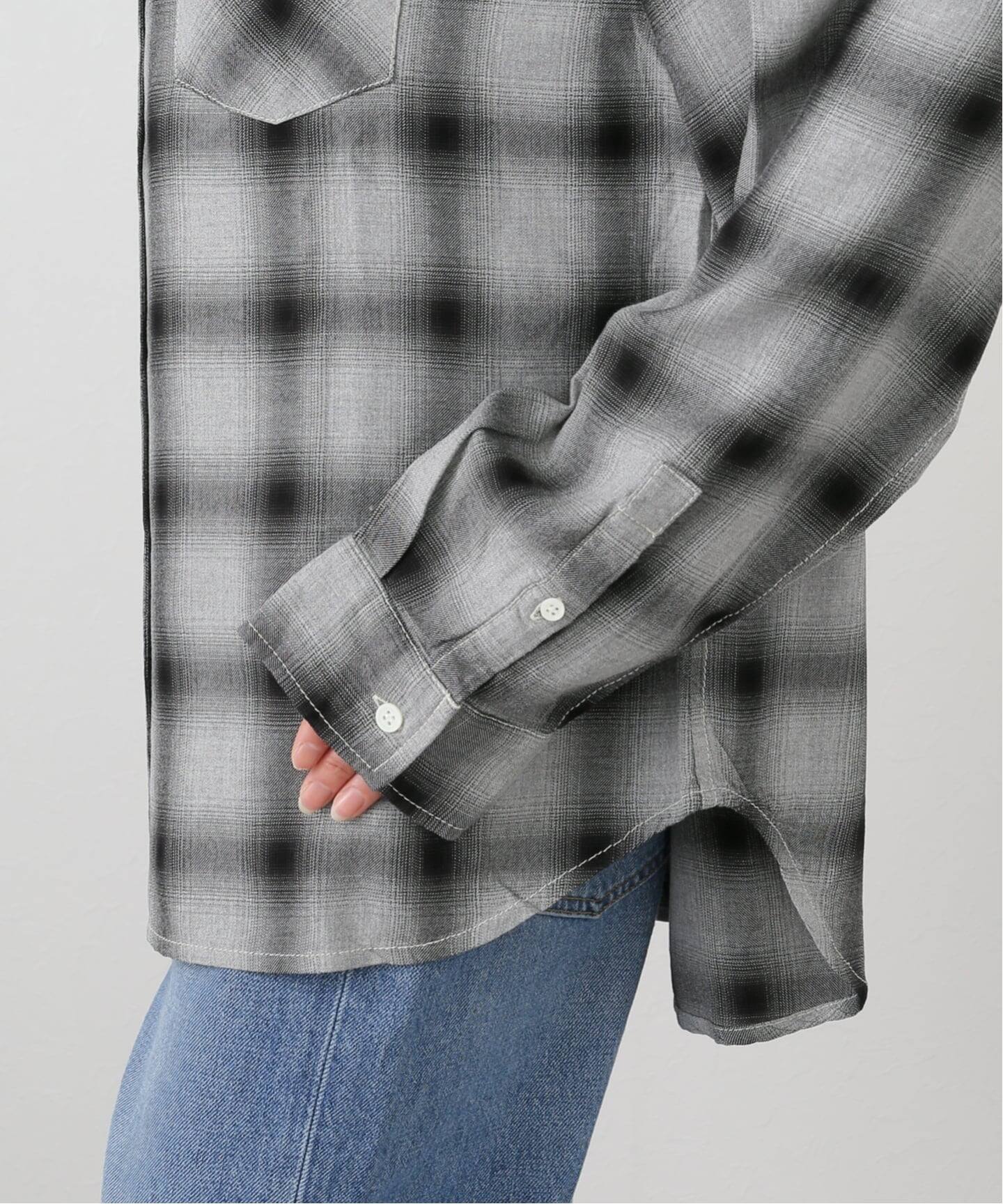 REMI RELIEF/レミレリーフ】 REMI RELIEF RAYON チェックシャツ