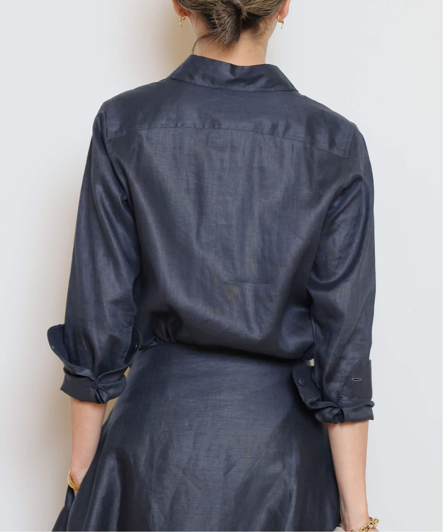 マディソンブルー　MADAME WORK SHIRT MADISONBLUE/マディソンブルー】MADAME WORK LINEN シャツ（シャツ