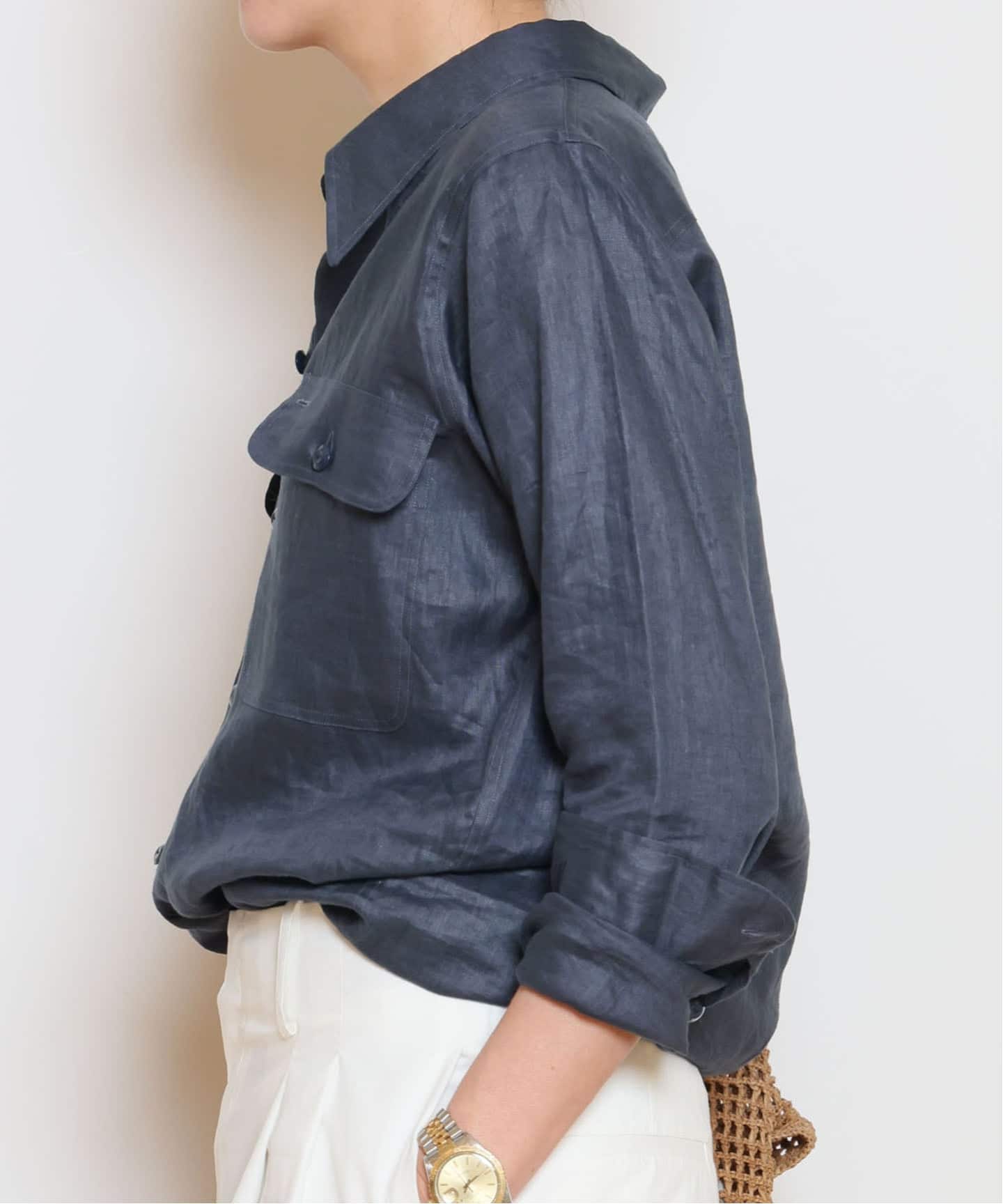 MADISONBLUE/マディソンブルー】MADAME WORK LINEN シャツ（シャツ