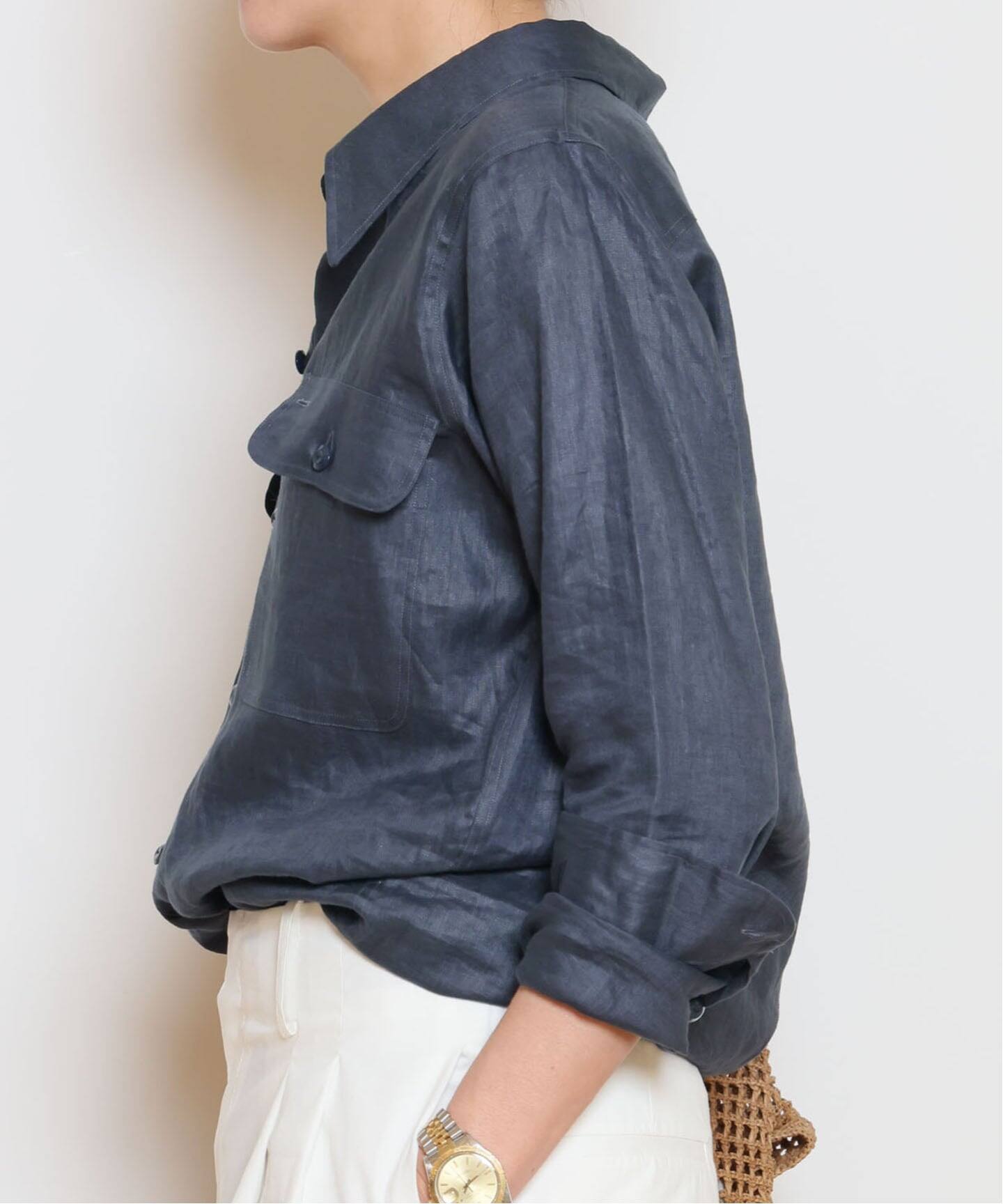MADISONBLUE/マディソンブルー】MADAME WORK LINEN シャツ（シャツ 