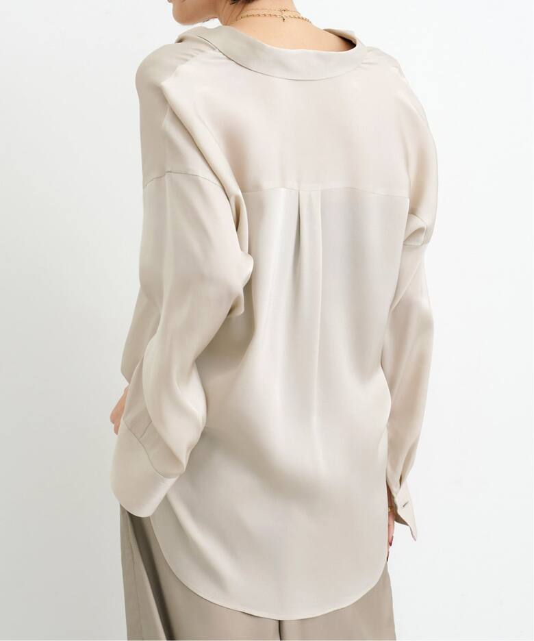 Washable Silk Shirt（シャツ／ブラウス）｜L