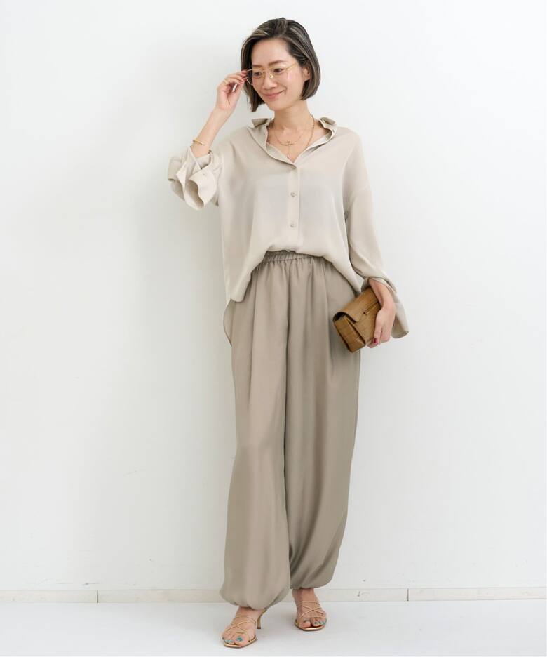 Washable Silk Shirt（シャツ／ブラウス）｜L