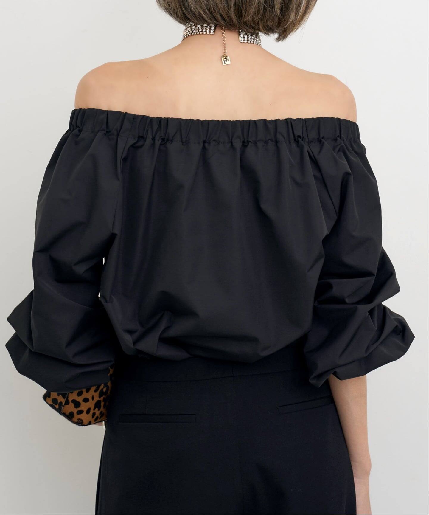 F*様 L’appartement 未着用　オフショルダー ブラウス ブラック OFF SHOULDER BLOUSE（シャツ／ブラウス）｜L'Appartement