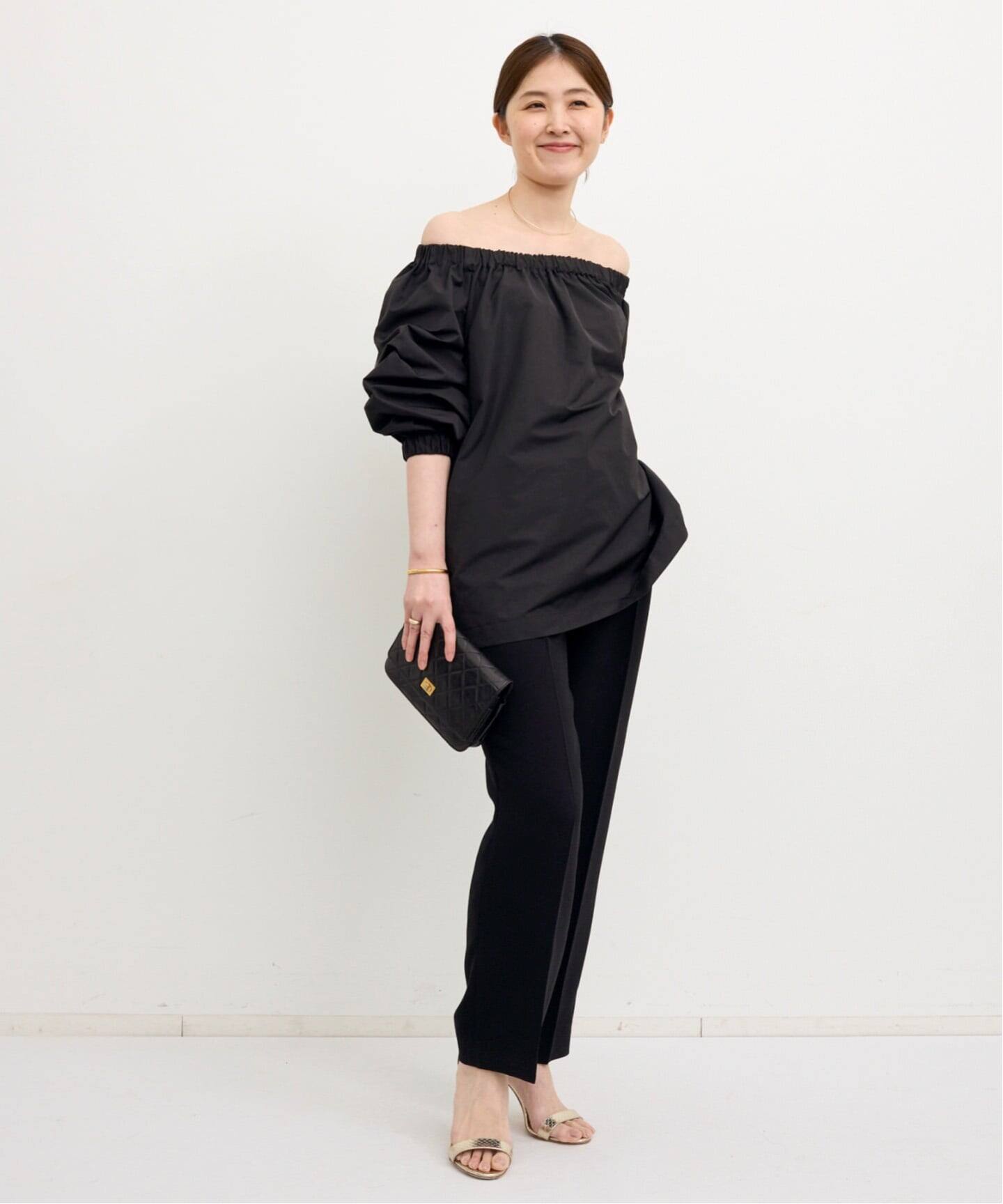 L'Appartement (アパルトモン) ★★ ＃② 25080560716010 Off shoulder Top レディース ブラック FREE Off shoulder Top（ニット／セーター）｜L'Appartement（アパルトモン