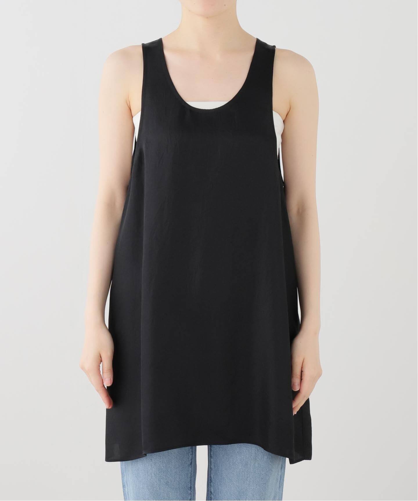 【アパルトモン】TWILL VINTAGE TANK TOP ブラック TWILL VINTAGE TANK TOP（タンクトップ）｜L'Appartement