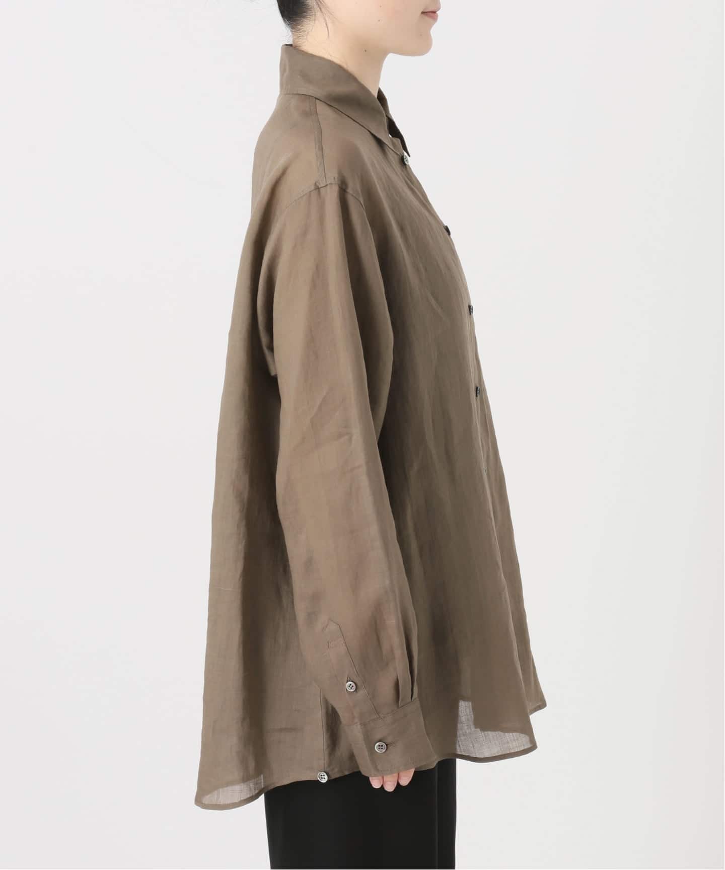 【新品】L'Appartement 2wayTシャツ ブラウン Ramie 2way Shirts（シャツ／ブラウス）｜L'Appartement（アパルトモン