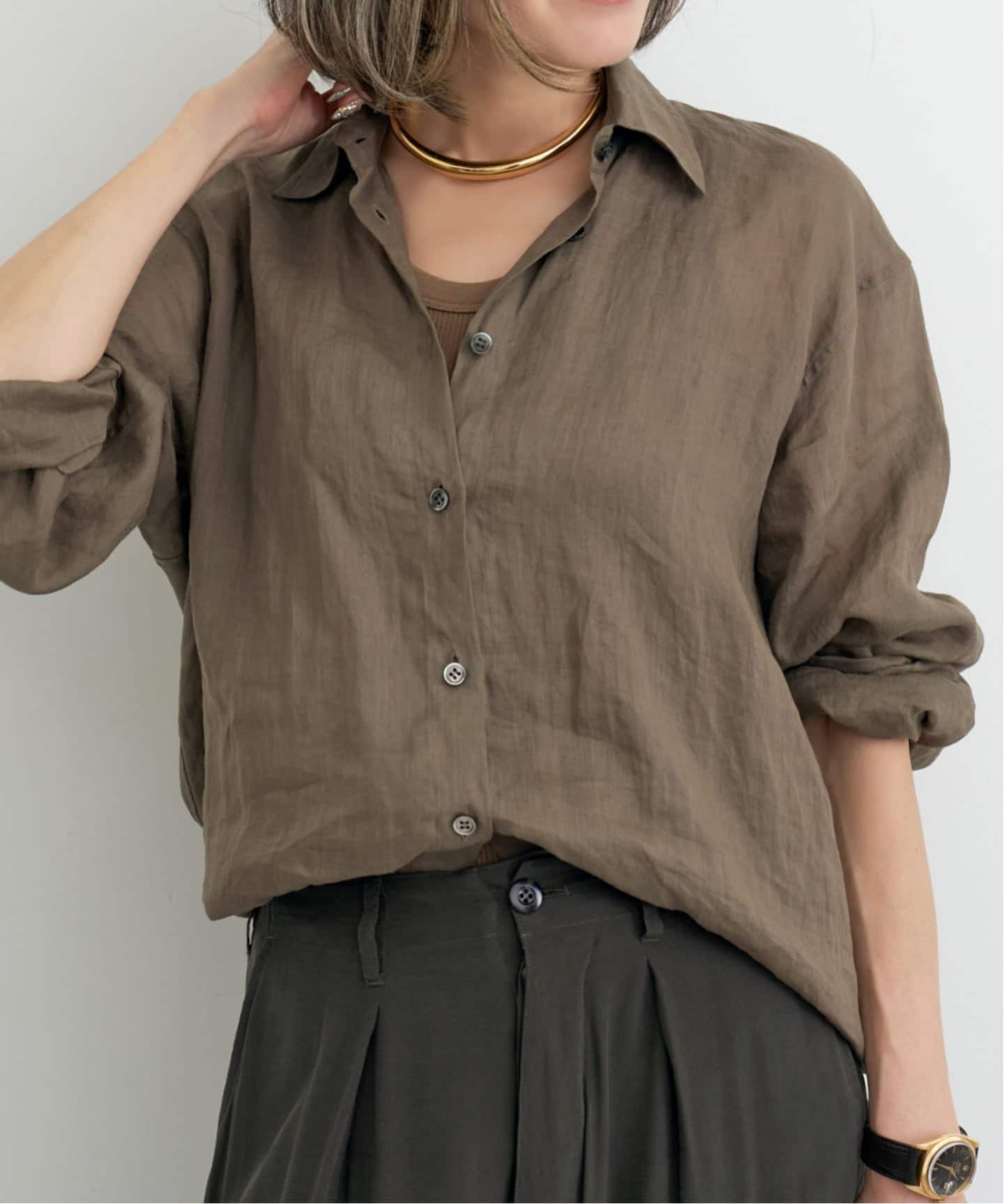 Ramie 2way Shirts（シャツ／ブラウス）｜L'Appartement（アパルトモン