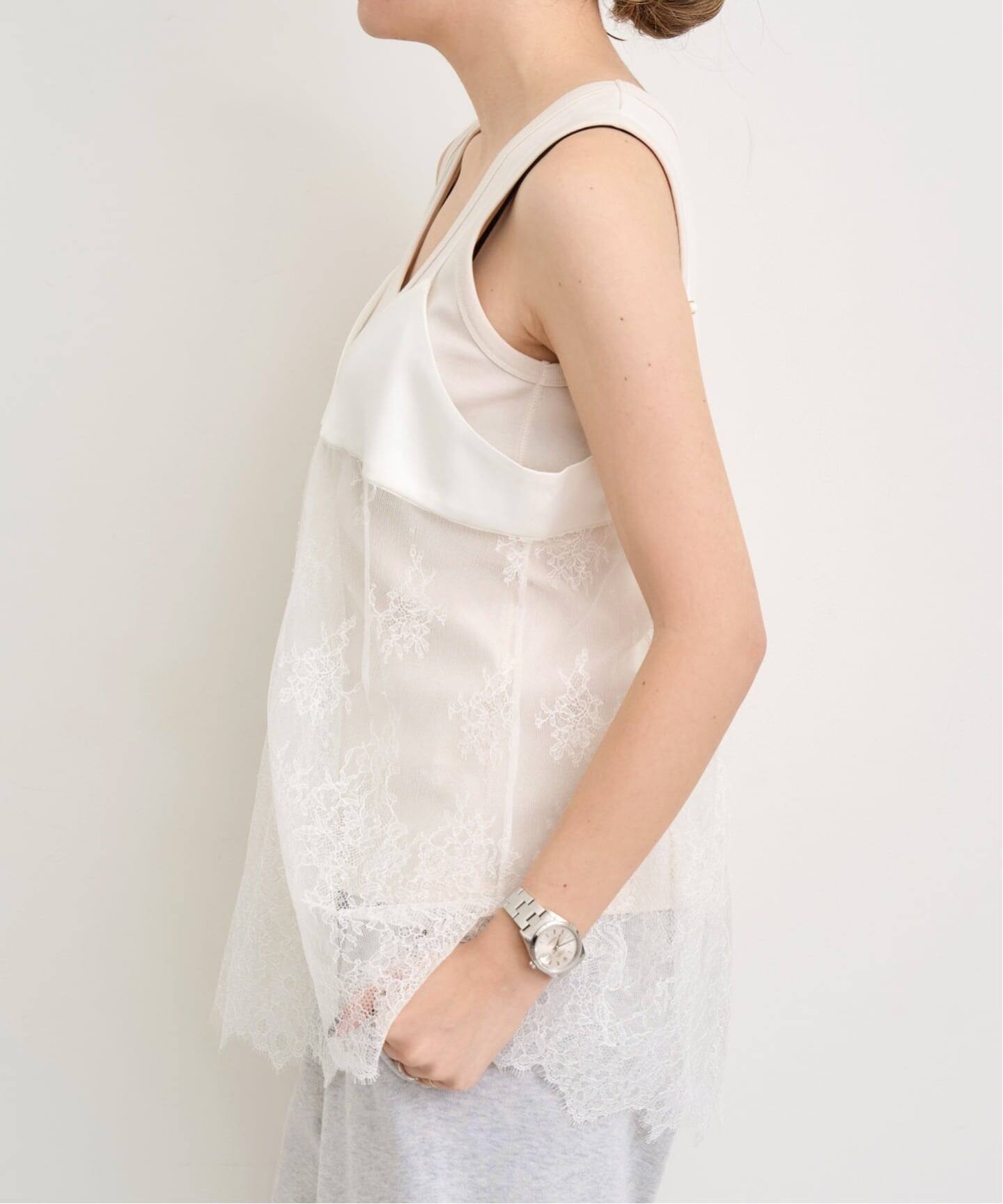 Solstiss Lace/Satin Camisole（キャミソール）｜L