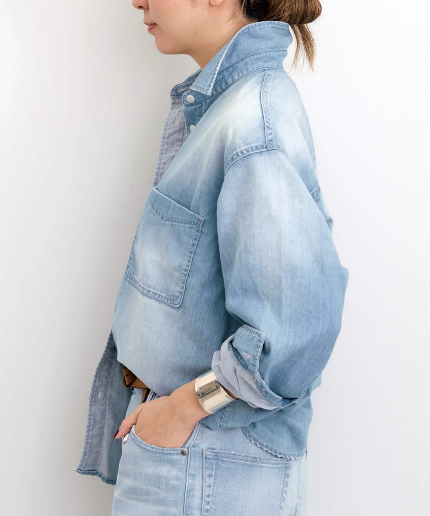 LIGHT BLUE DENIM SHIRT（シャツ／ブラウス）｜L'Appartement