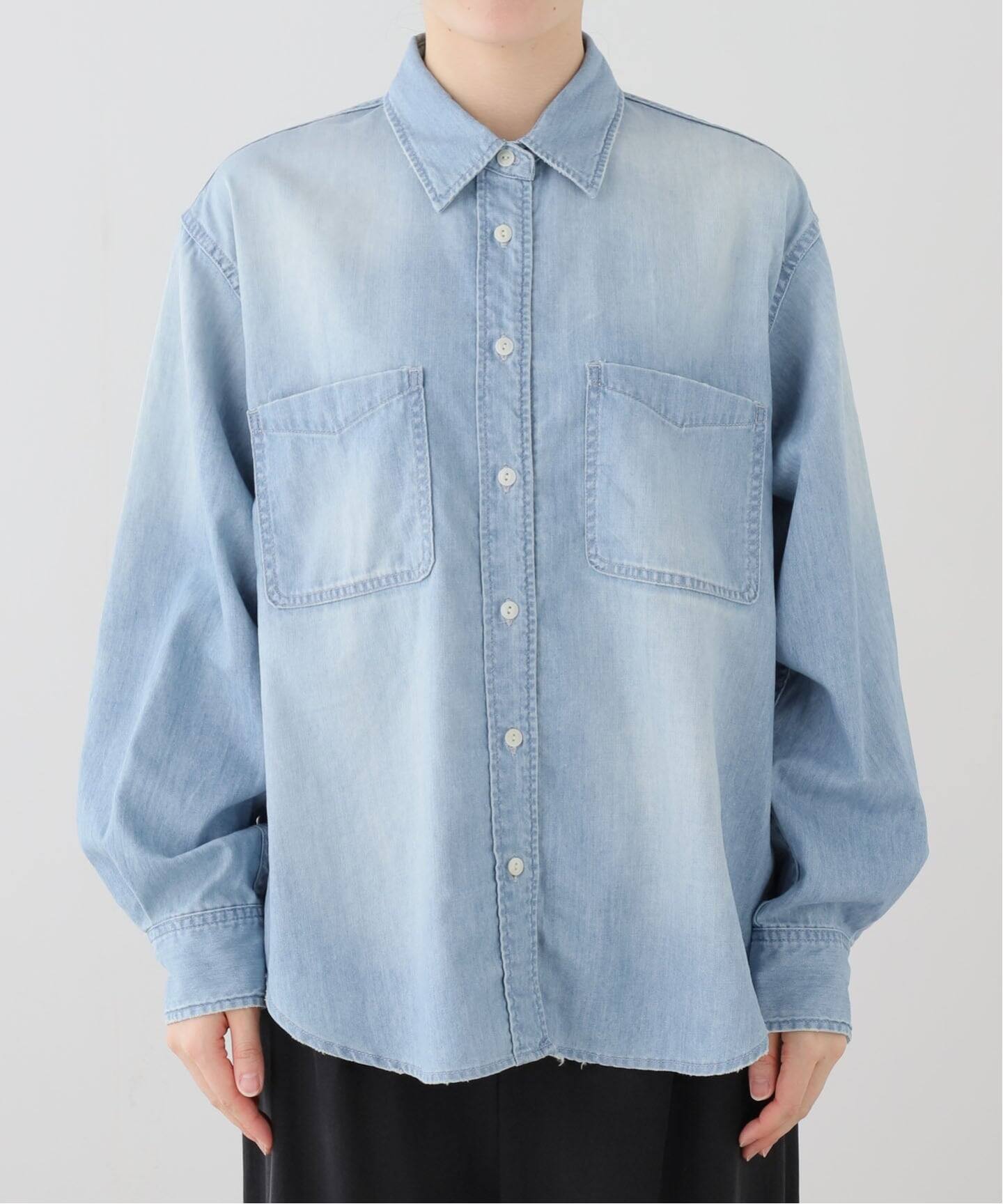 アパルトモン＊デニムシャツ LIGHT BLUE DENIM SHIRT（シャツ／ブラウス）｜L'Appartement