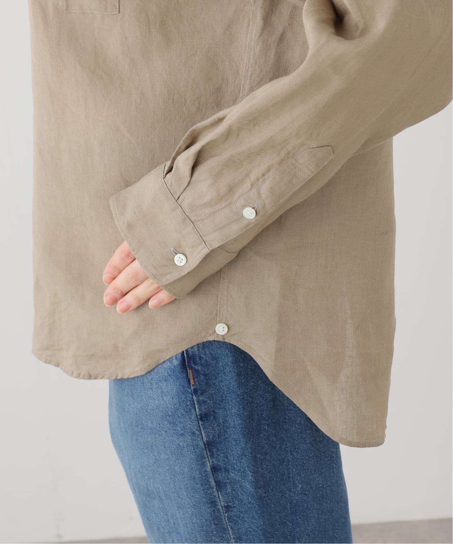 アパルトモン Lisiere  リネン2wayシャツ LIBECO LINEN 2WAY SHIRT（シャツ／ブラウス）｜L'Appartement