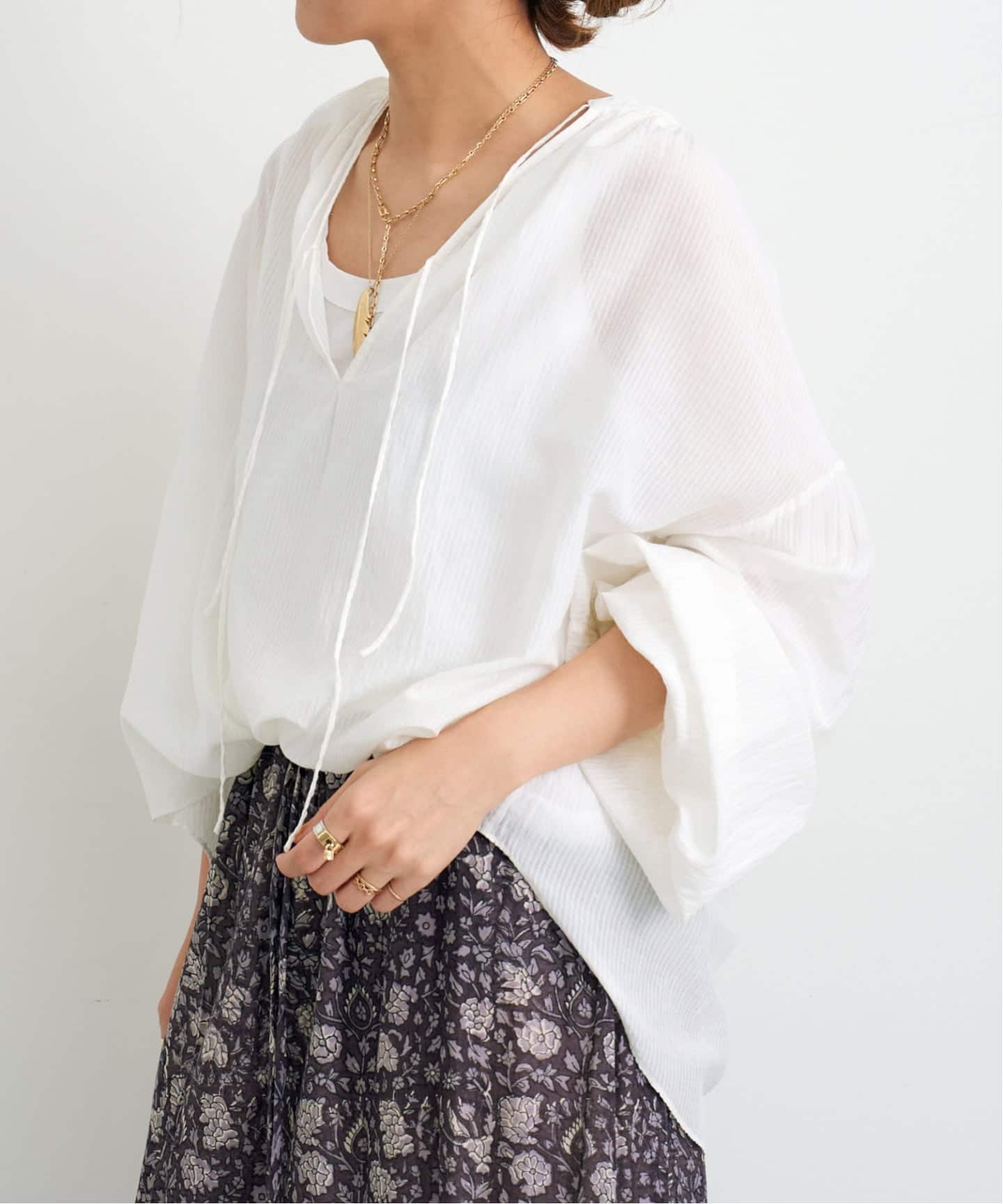 SKIPPER GATHER BLOUSE（シャツ／ブラウス）｜L'Appartement