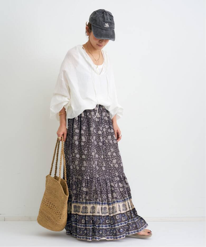 SKIPPER GATHER BLOUSE（シャツ／ブラウス）｜L