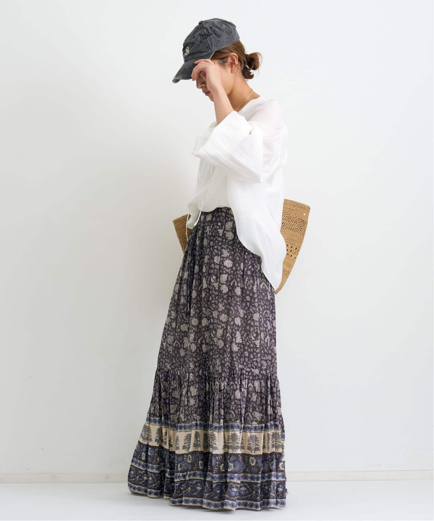 シャツ/ブラウス(長袖/七分) L'Appartement  c/n gather blouse L'Appartement c/n gather blouse