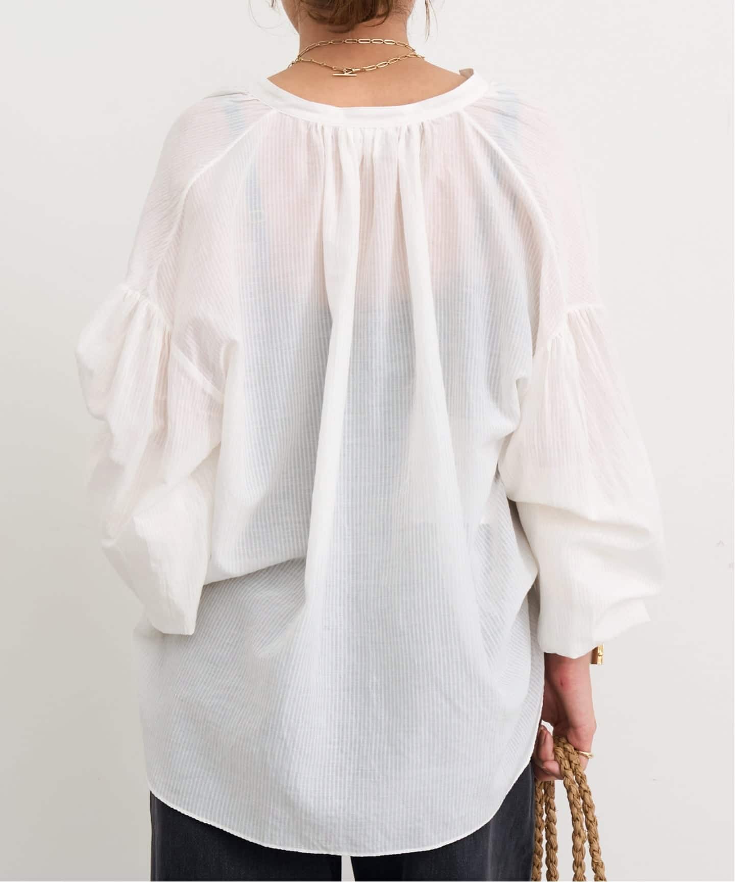シャツ/ブラウス(長袖/七分) L'Appartement GOOD GRIEF! Gather Blouse L'Appartement GOOD GRIEF Gather Blouse アパルトモン グッドグリーフ
