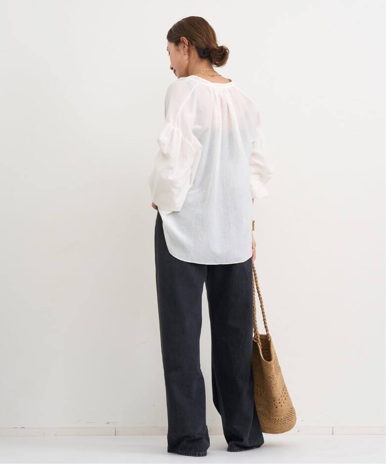 SKIPPER GATHER BLOUSE（シャツ／ブラウス）｜L