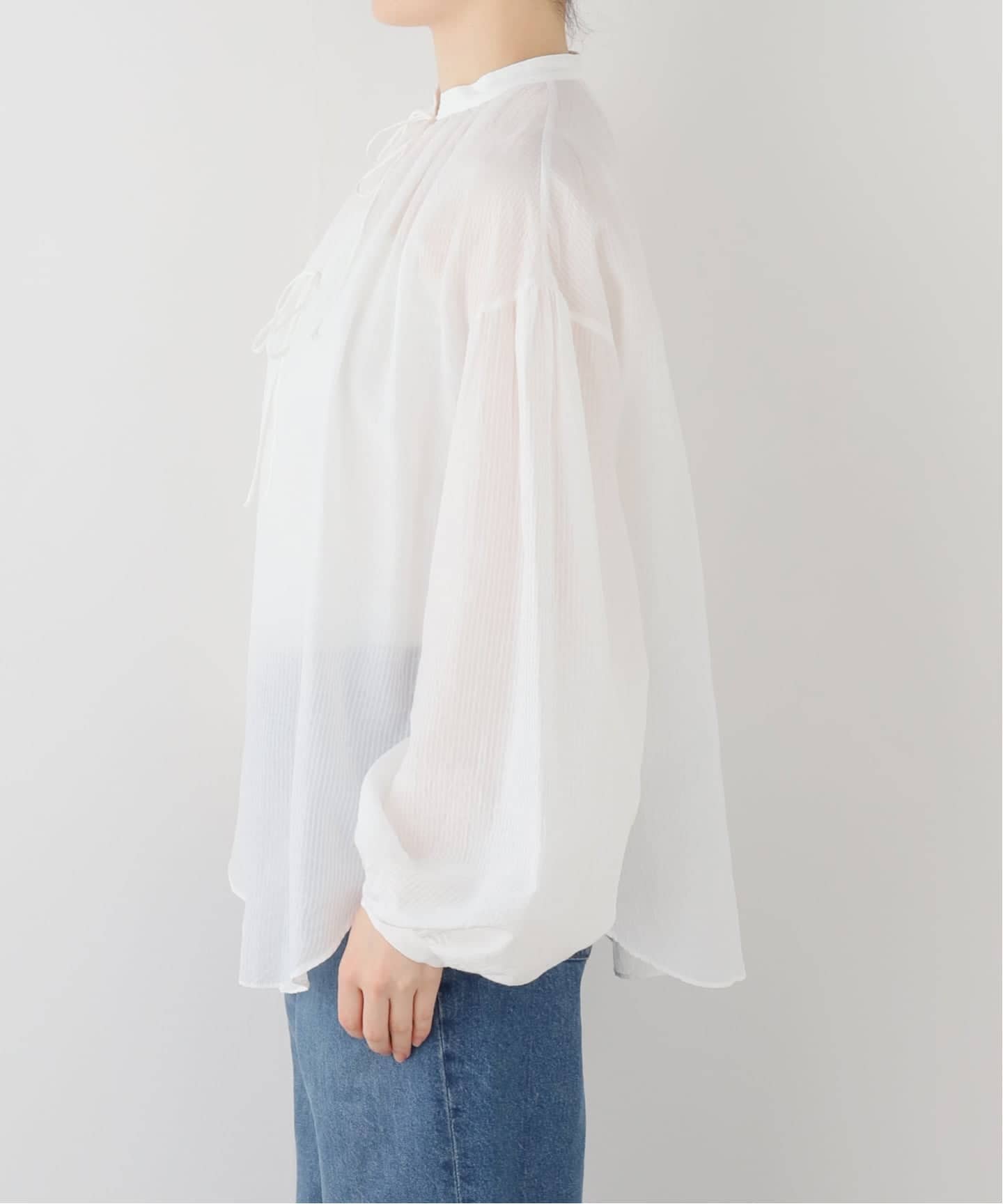 L'Appartement Crew neck Gather Blouseシャツ SKIPPER GATHER BLOUSE（シャツ／ブラウス）｜L'Appartement