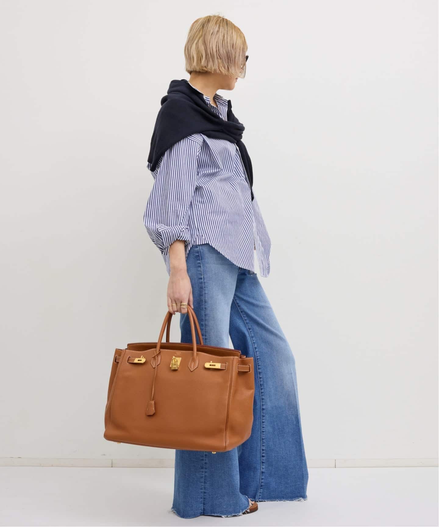 【美品】 アパルトモン 近年モデル シャツ ブラウス ストライプ London Stripe Shirt（シャツ／ブラウス）｜L'Appartement