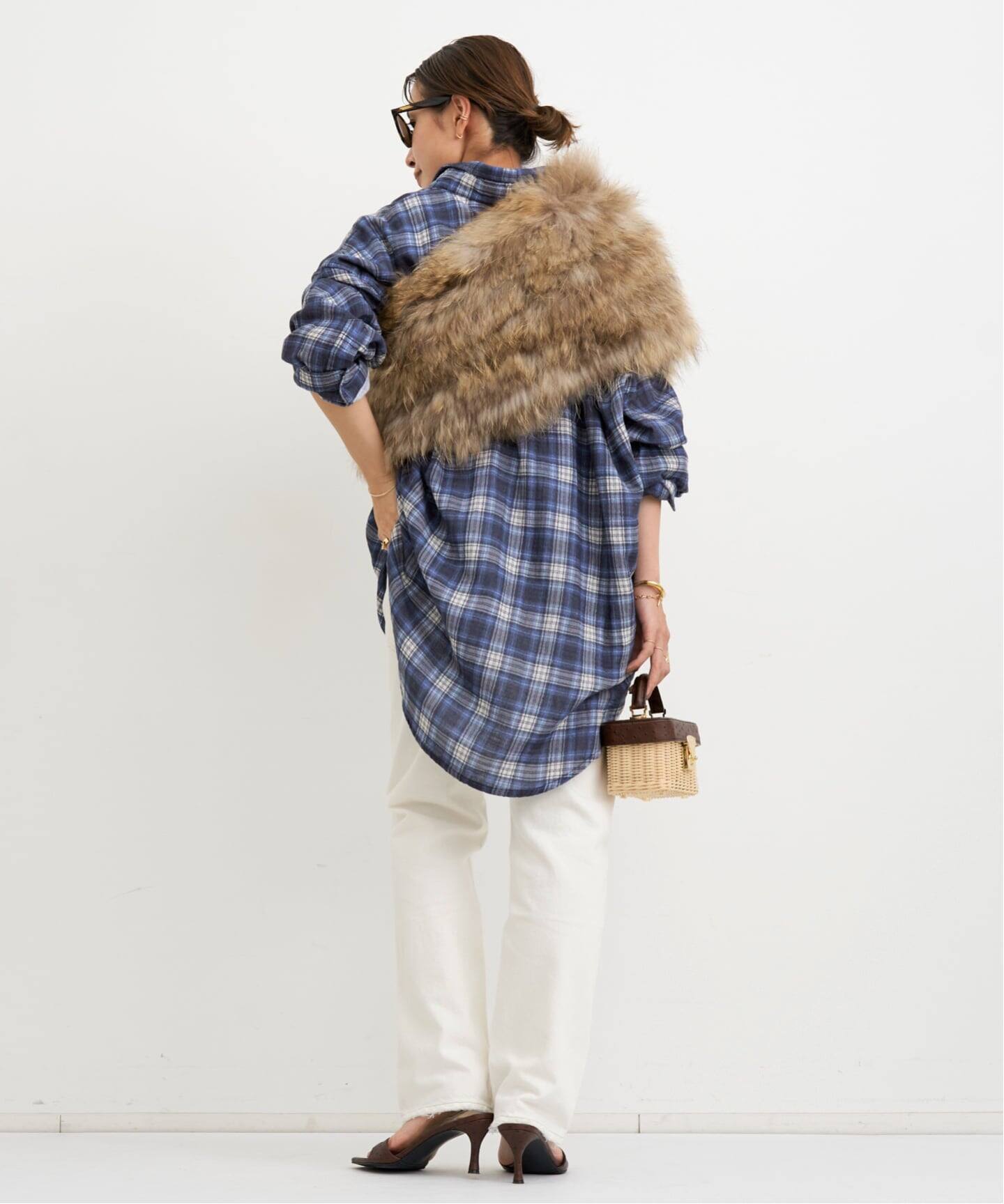 アパルトモン DENIMIST/デニミスト BUTTON FRONT SHIRT DENIMIST/デニミスト】 BUTTON FRONT SHIRT（シャツ／ブラウス）｜L