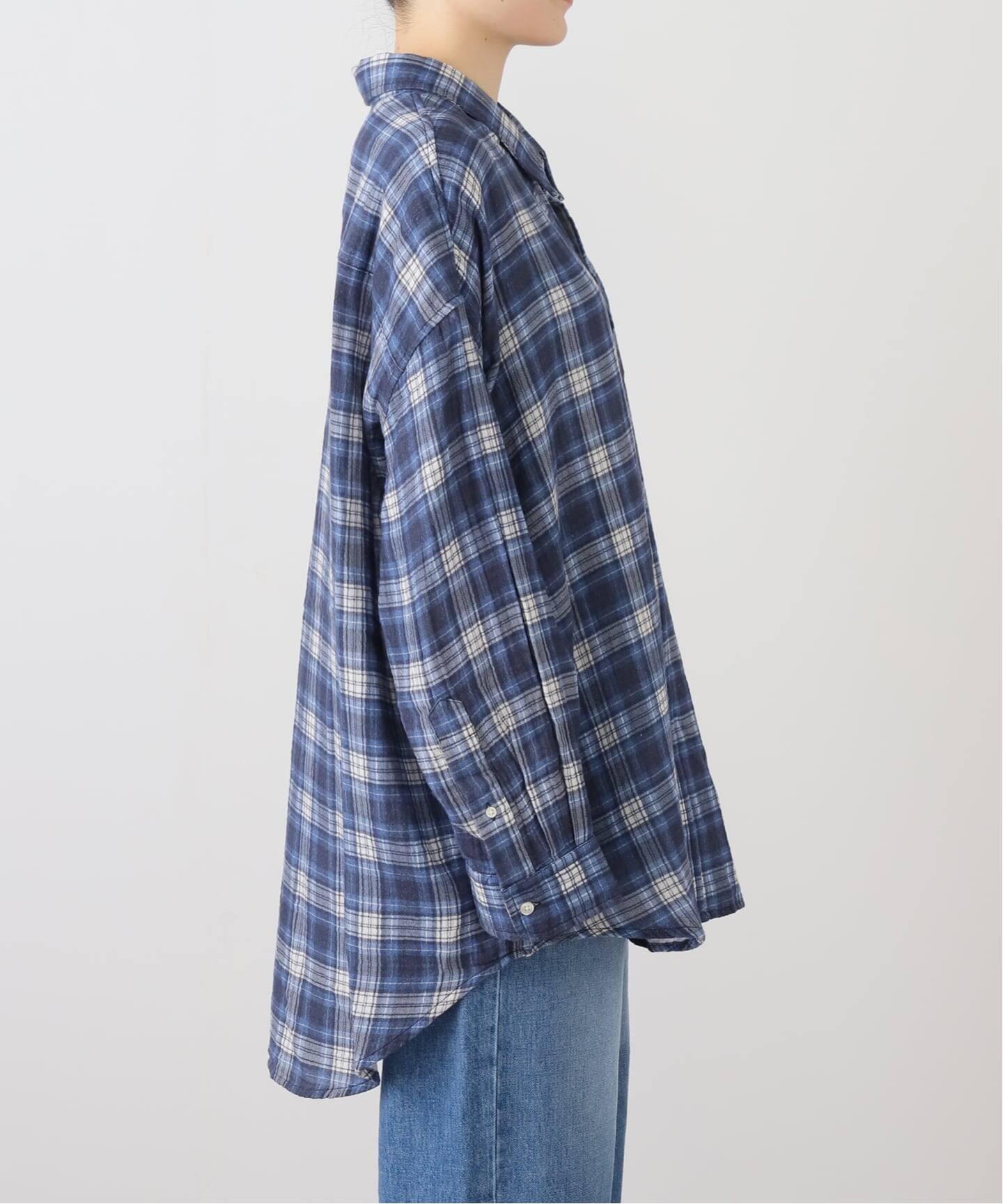 アパルトモン DENIMIST/デニミスト BUTTON FRONT SHIRT DENIMIST/デニミスト】 BUTTON FRONT SHIRT（シャツ／ブラウス）｜L