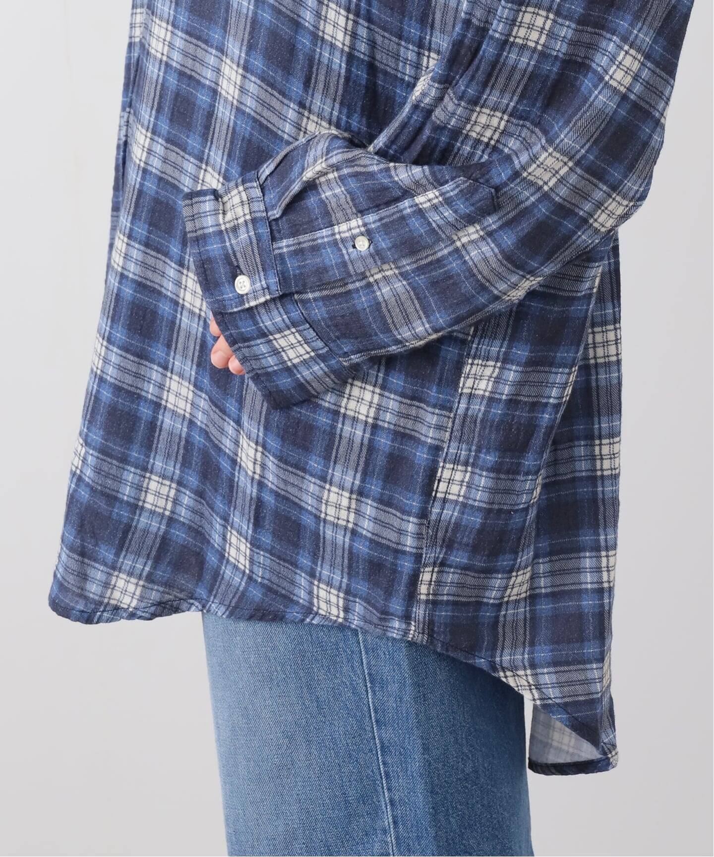 DENIMIST/デニミスト】 BUTTON FRONT SHIRT（シャツ／ブラウス）｜L