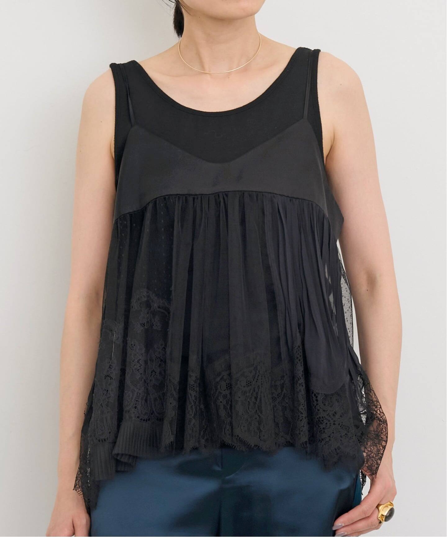 Lisiere Lace Camisole（キャミソール）｜L