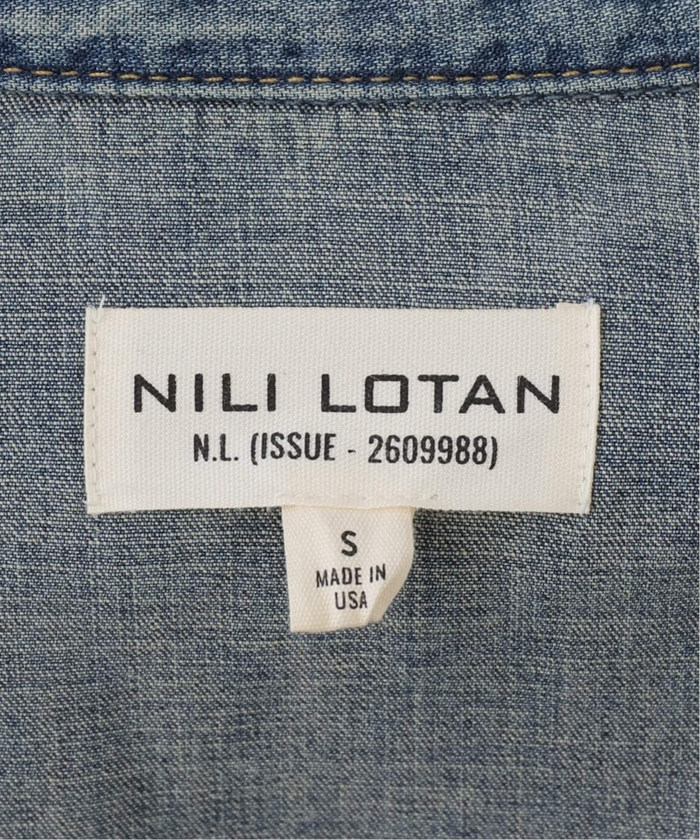 L'Appartement DEUXIEME CLASSE - Nili Lotan ニリロタン　ロゴTシャツ　S 新品 NILI LOTAN/ニリ ロタン】 TRAVIS SHIRT（シャツ／ブラウス）｜L