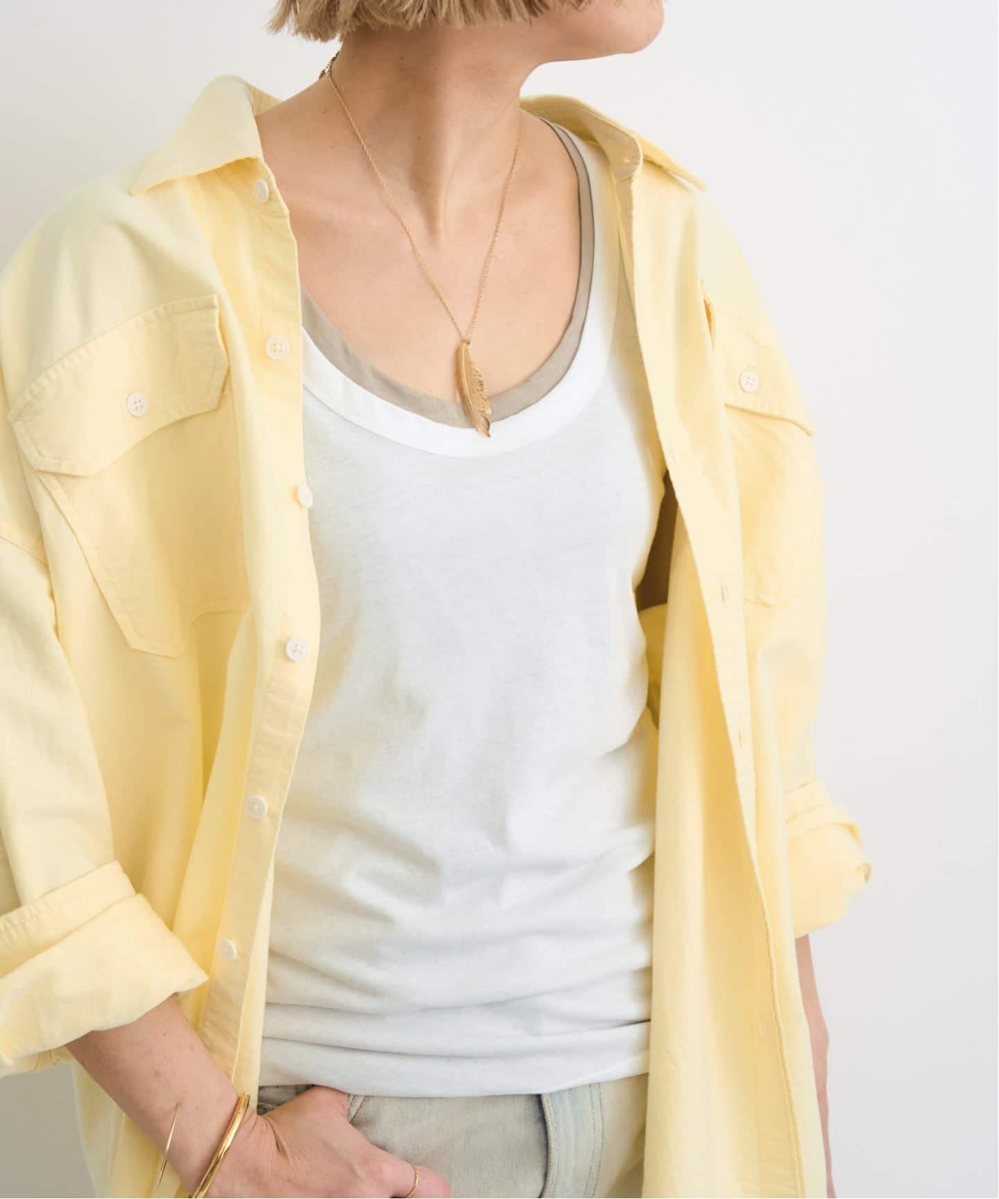 L'Appartement デニミストBUTTON FRONTシャツ DENIMIST/デニミスト
