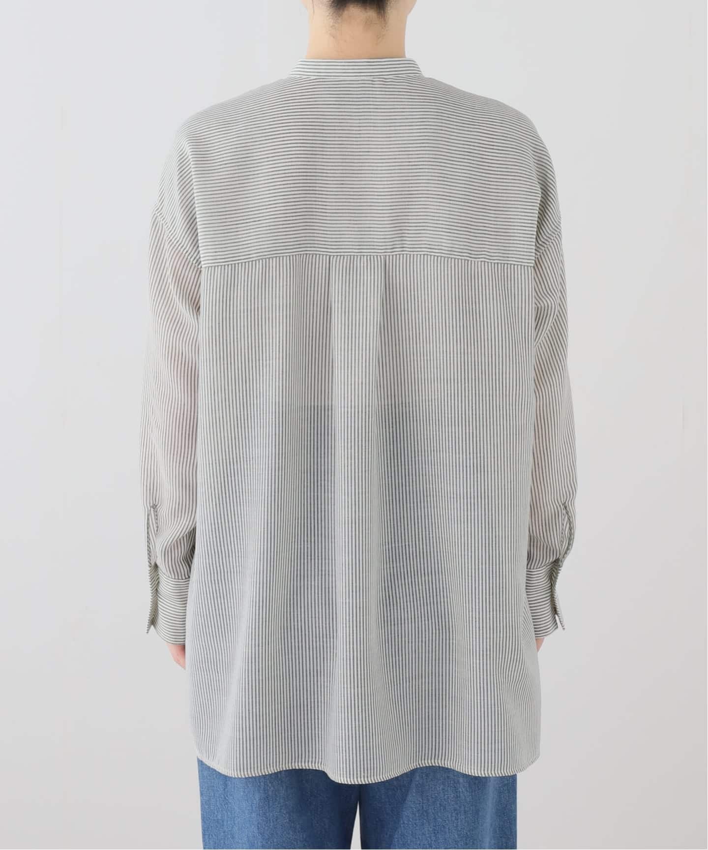DOMELLE/ドメル】 Wool Blend Voil Shirt（シャツ／ブラウス）｜L
