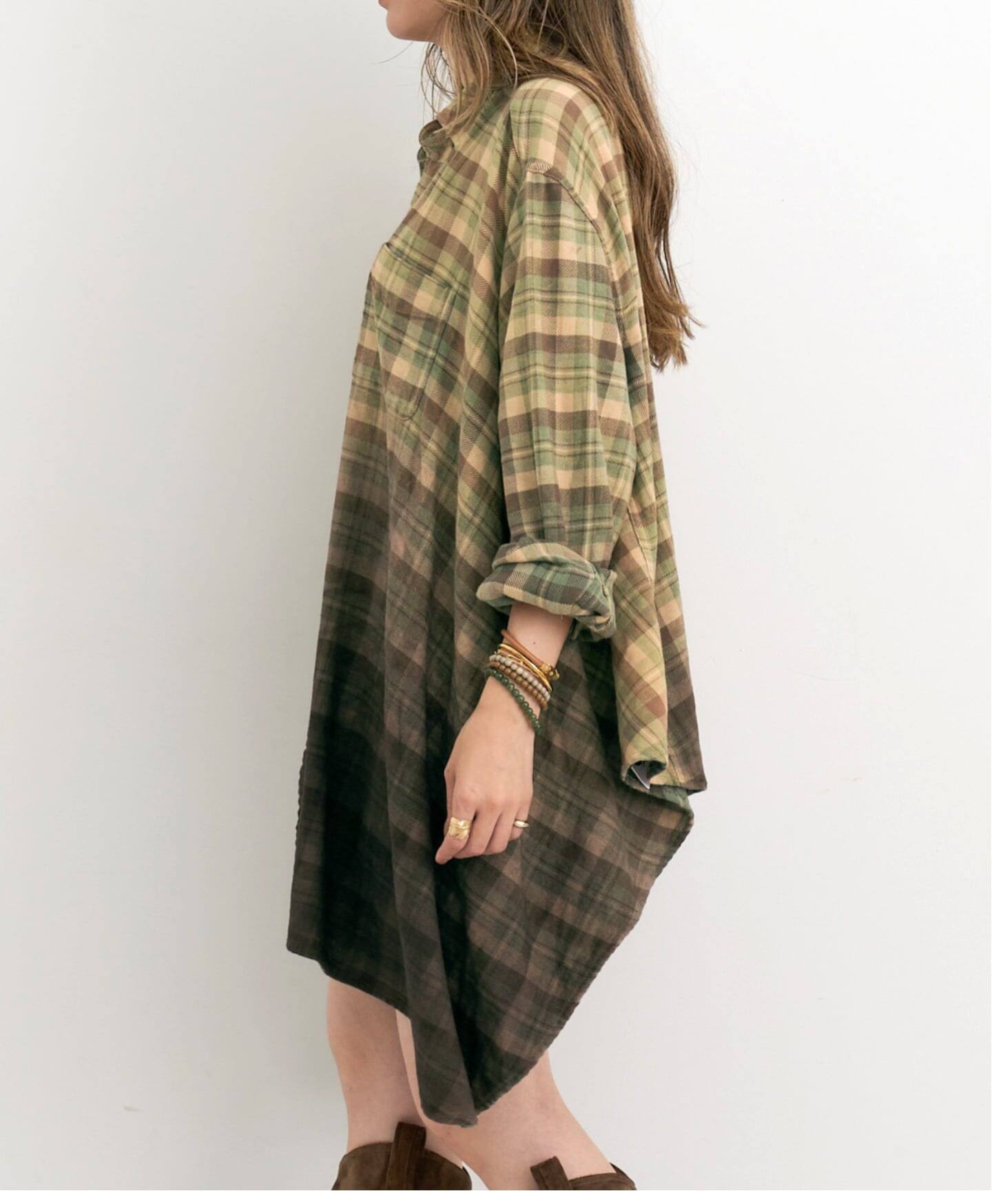 R13/アールサーティーン】 DRAPED FRONT SHIRT（シャツ／ブラウス）｜L 